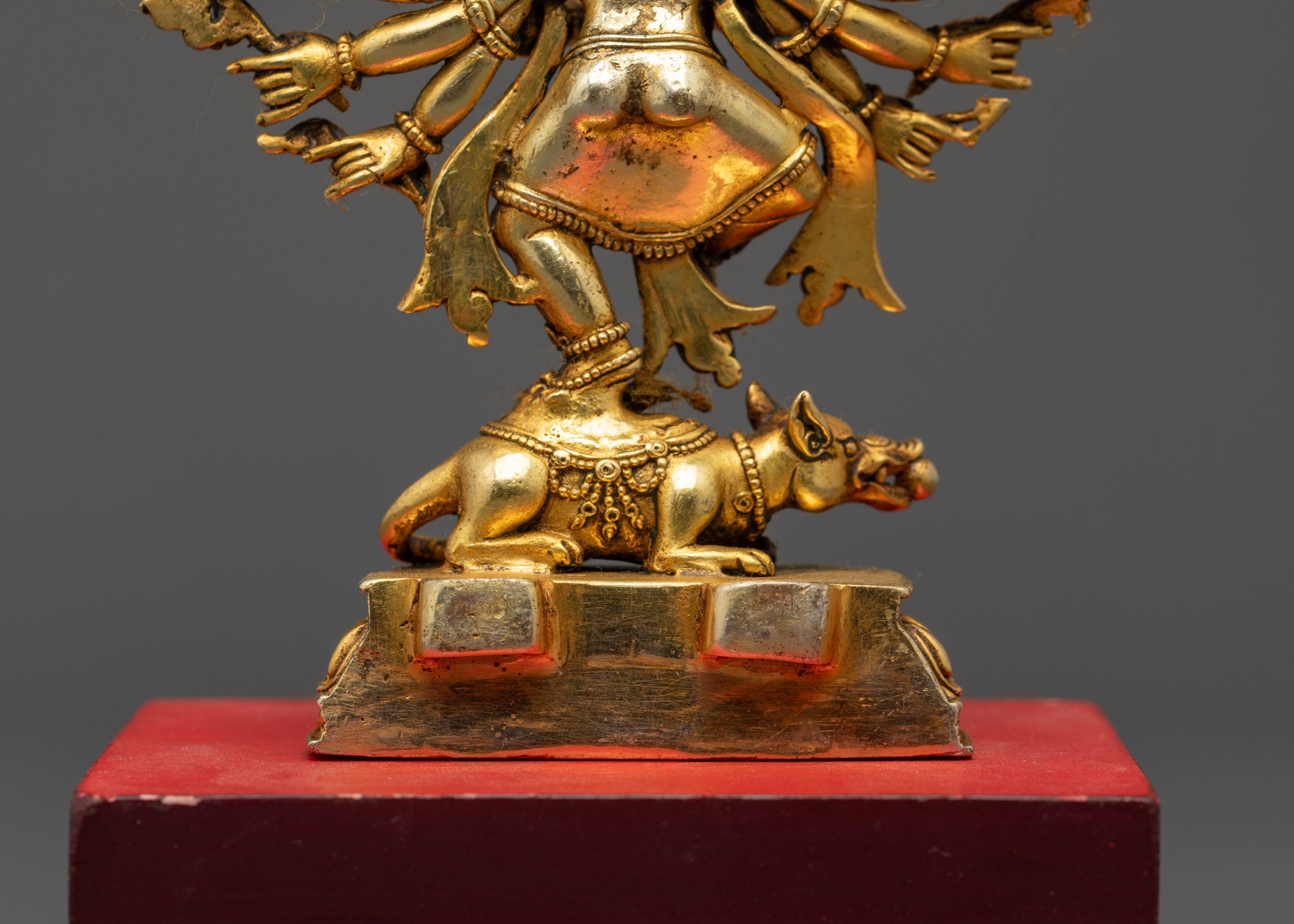 Sixteen Armed Dancing Ganesha Statue | Precision-Crafted Idol from Nepal