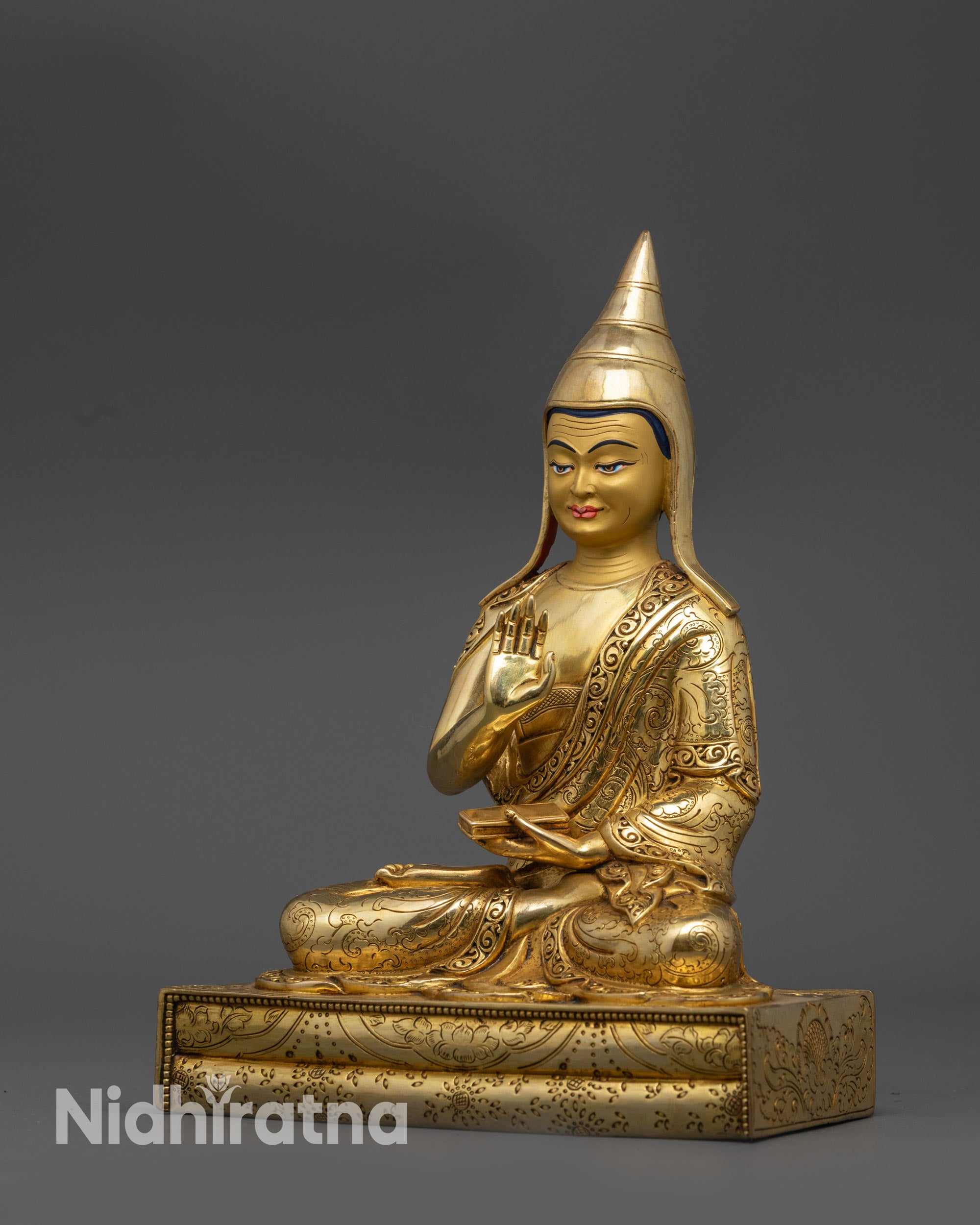 Tibetan Monk Santaraksita Sculpture | Buddhist Teacher of Dharma