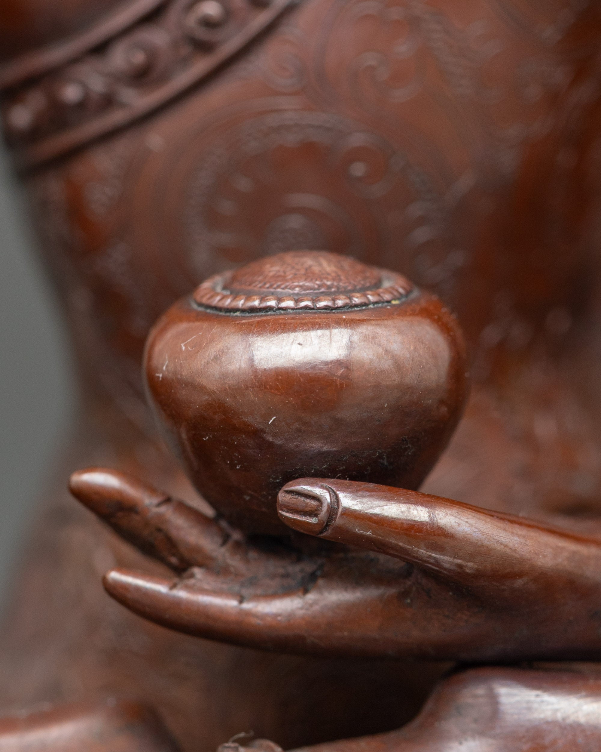 Full Oxidized Three Buddha Statue Set for Sacred Spiritual Decor