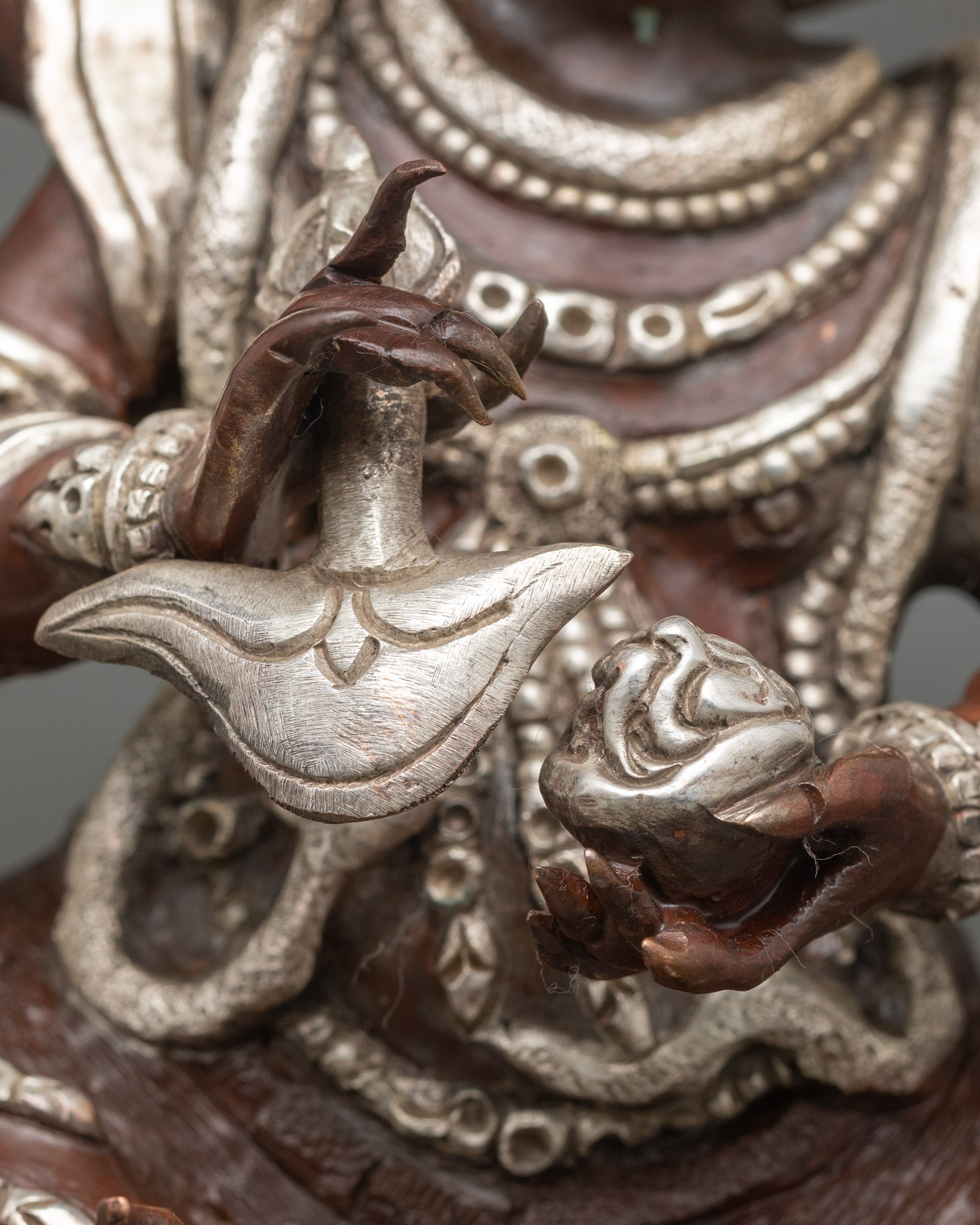 Four-Armed Mahakala Statue | Guardian of Dharma in Tibetan Buddhism