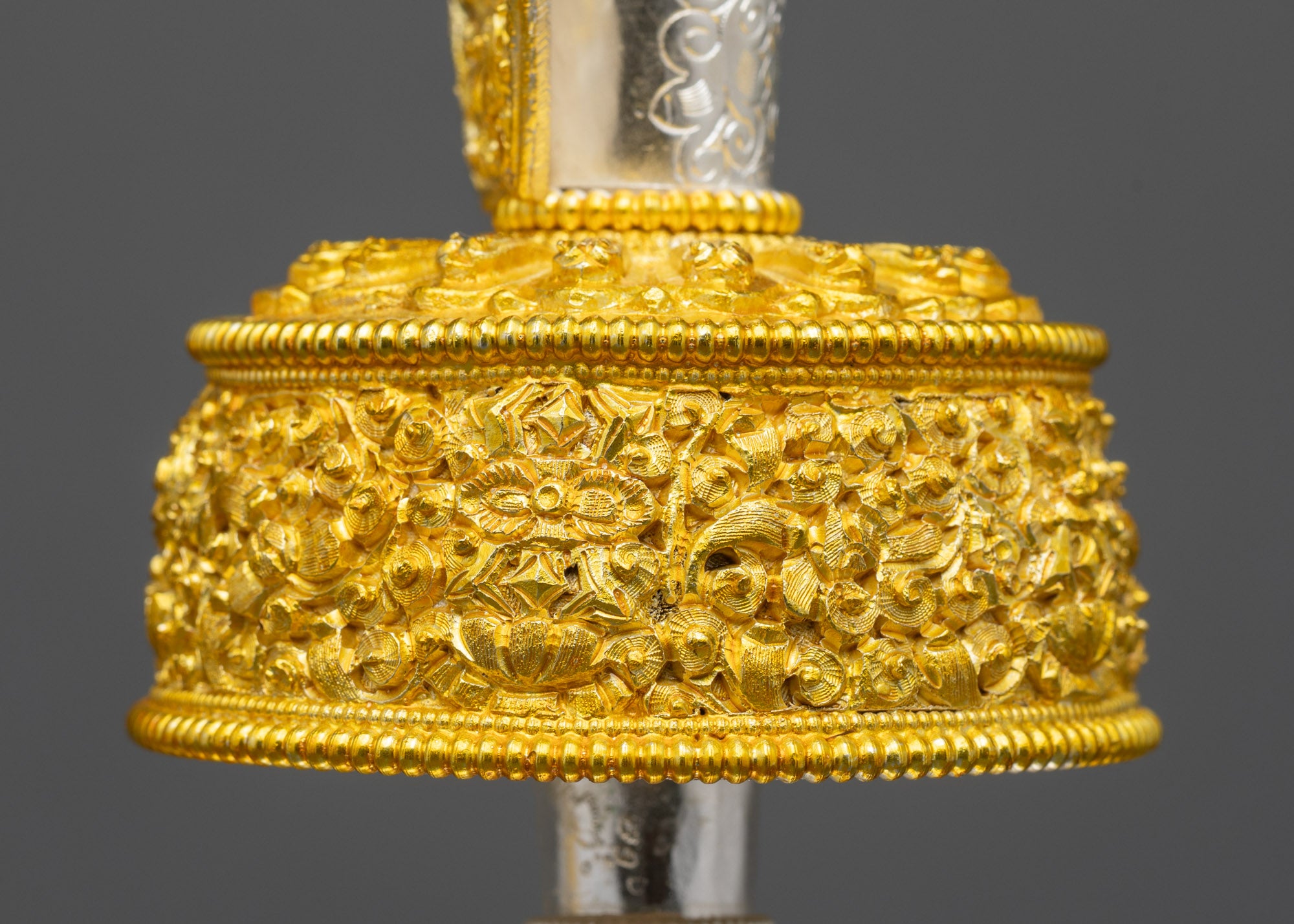 Himalayan Bhumba Vessels | Gold & Silver Plated Offering Vases