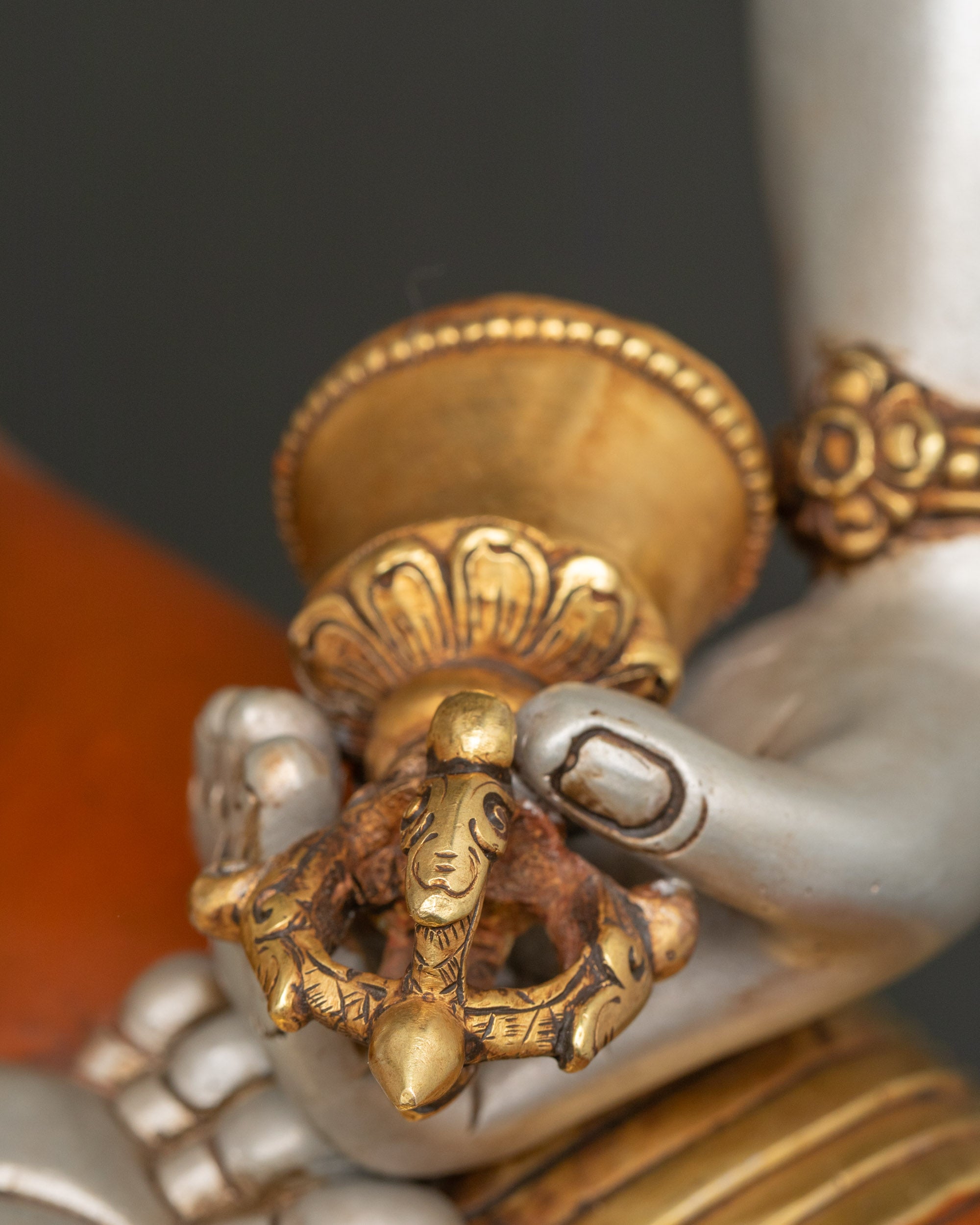 White Vajrasattva Meditation Statue | Vajrayana Buddhist Icon Nepal