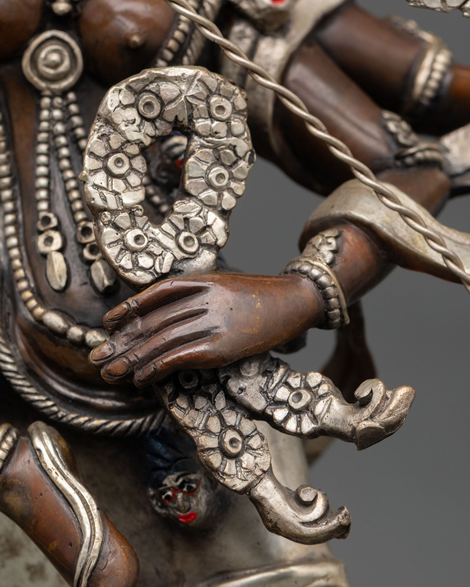 Oxidized Kurukulla Statue | Lost-Wax Copper Buddhist Sculpture