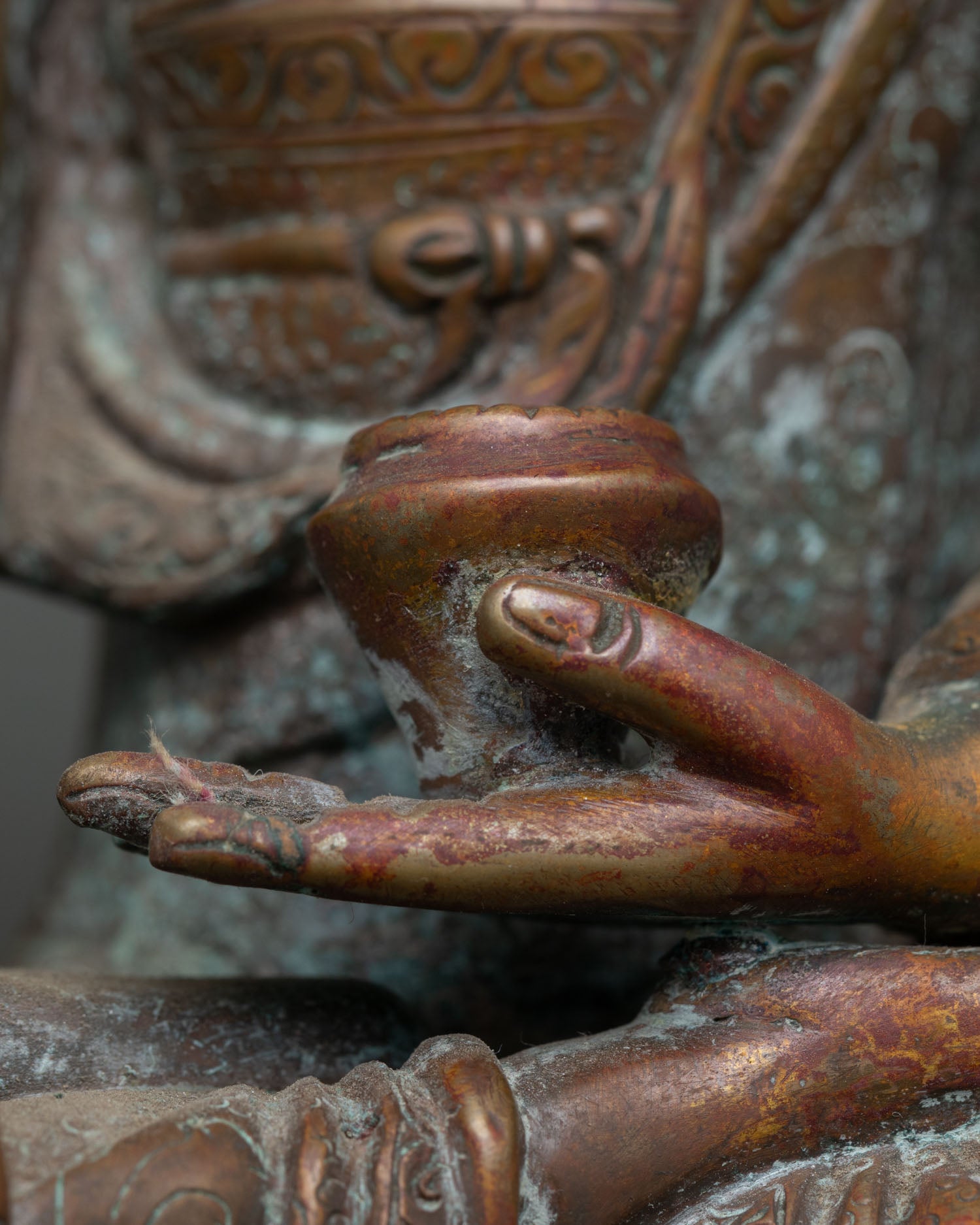 Antique Finish Shakyamuni Buddha Statue | Timeless Buddhist Art