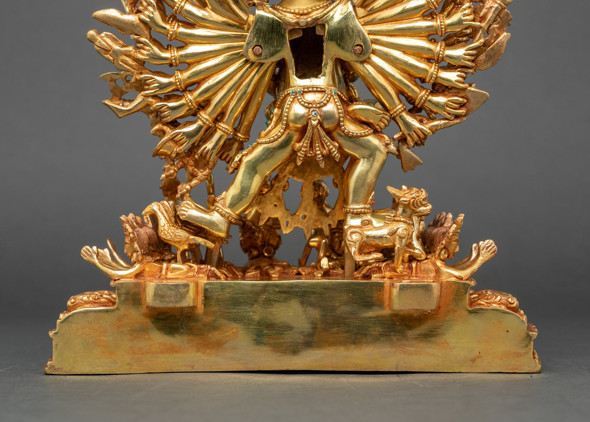 Handcrafted Yamantaka with Consort Statue | Buddhist Tantra Art
