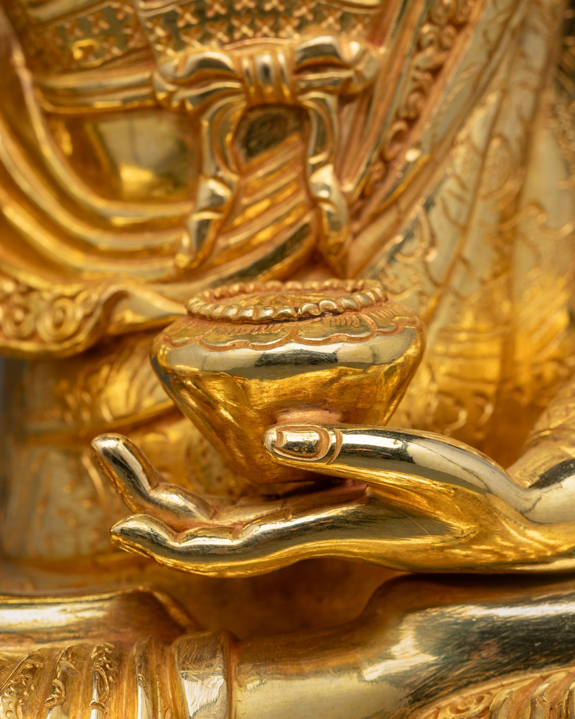 Enlightened Shakyamuni Buddha Sculpture | Lost Wax Casted Himalayan Art