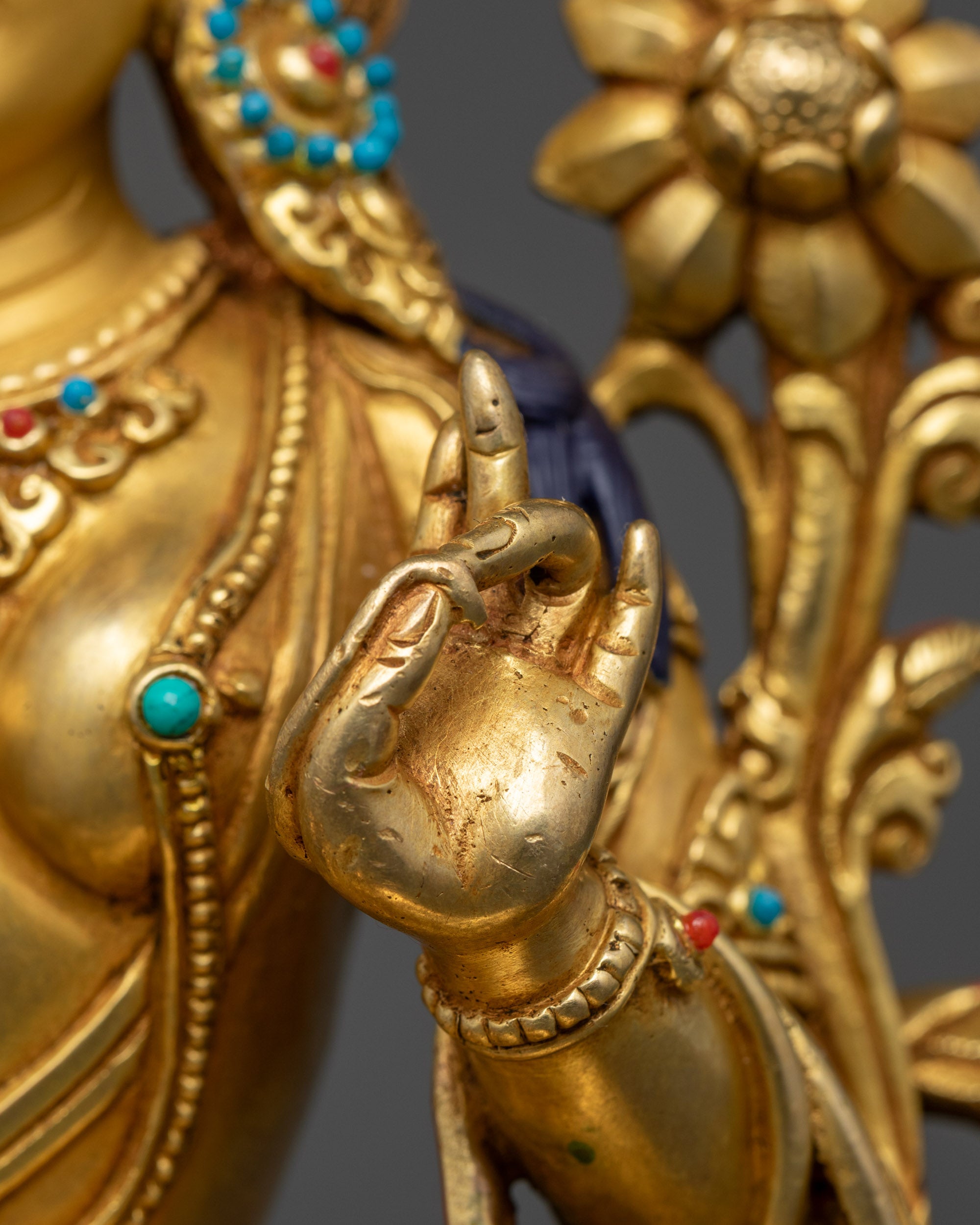 Mother Green Tara Statue | Lost Wax Casted Nepalese Spiritual Decor