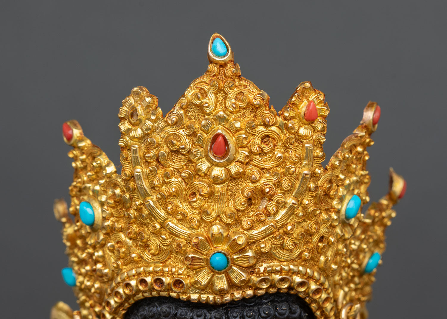 Jowo Rinpoche Statue | 24K Gold Gilded Tibetan Sacred Art
