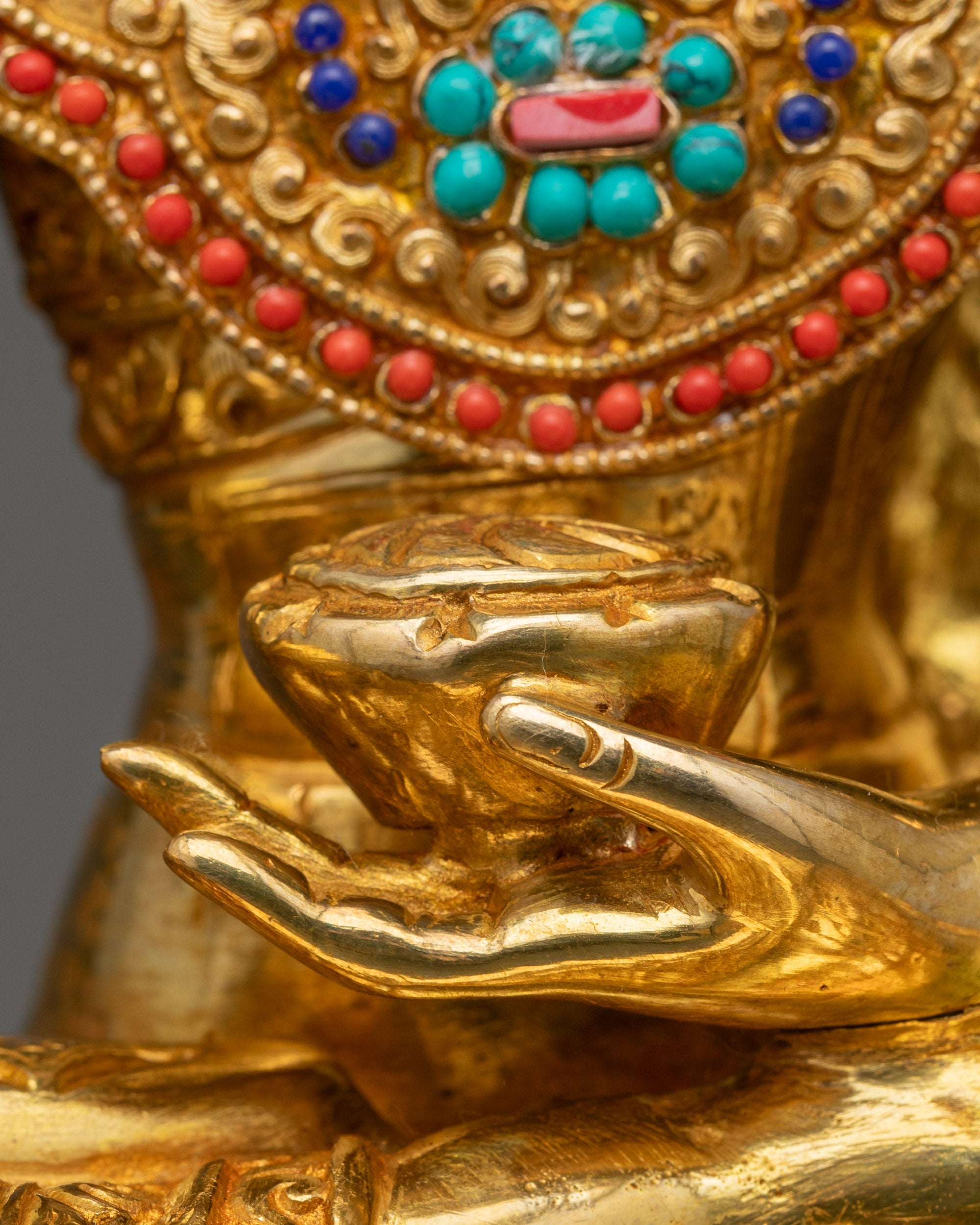 Premium Jowo Rinpoche Statue | Crowned Enlightenment Buddha of Tibet