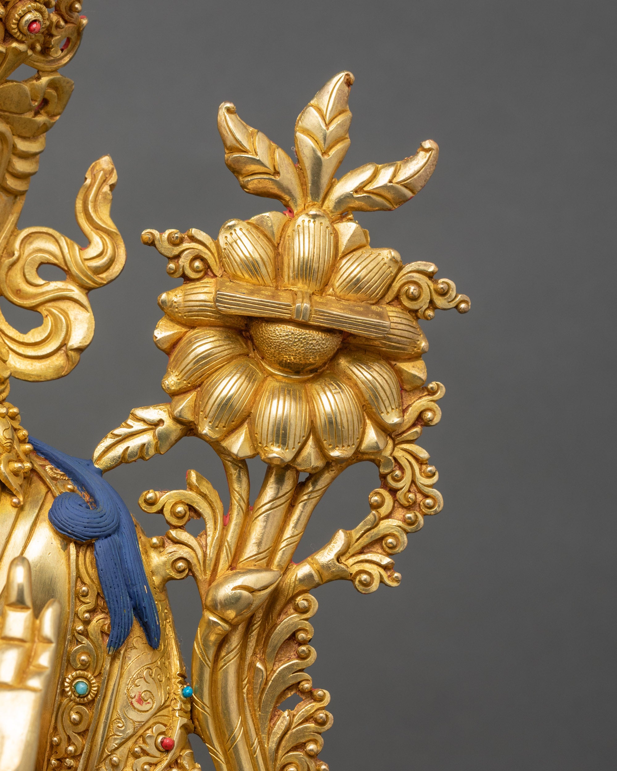 Manjushree Statue | Handcrafted Buddhist Wisdom Deity Sculpture