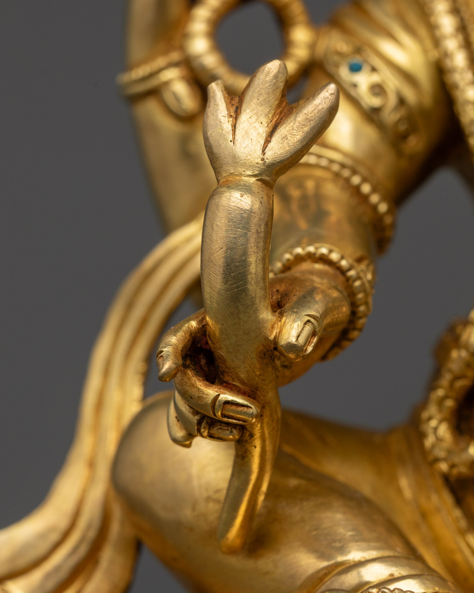 Four-armed Ganesha Statue | Spiritual Idol Crafted for Sacred Spaces