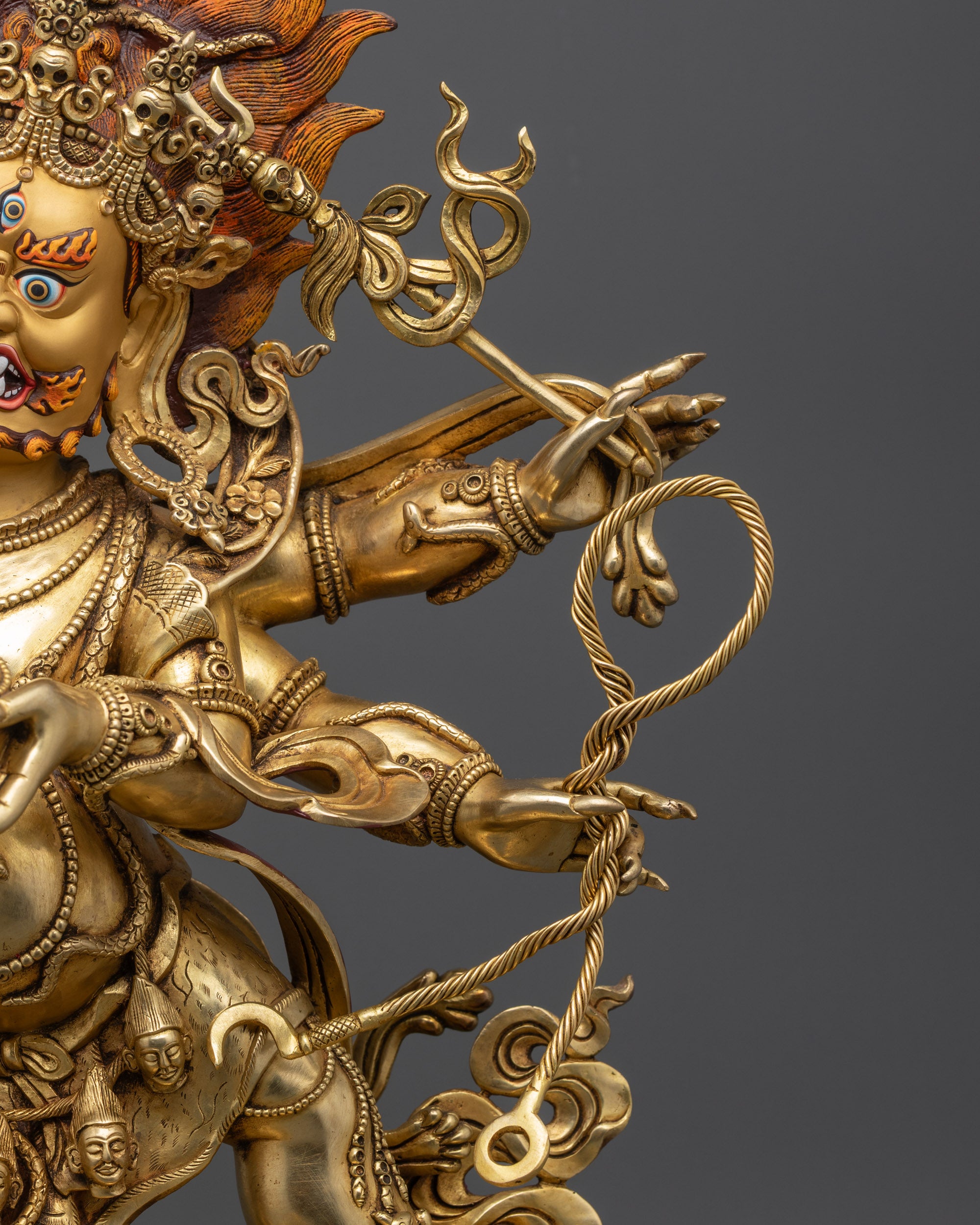 Premium Six-Armed Mahakala Statue | Fierce Guardian of Dharma Mahakala