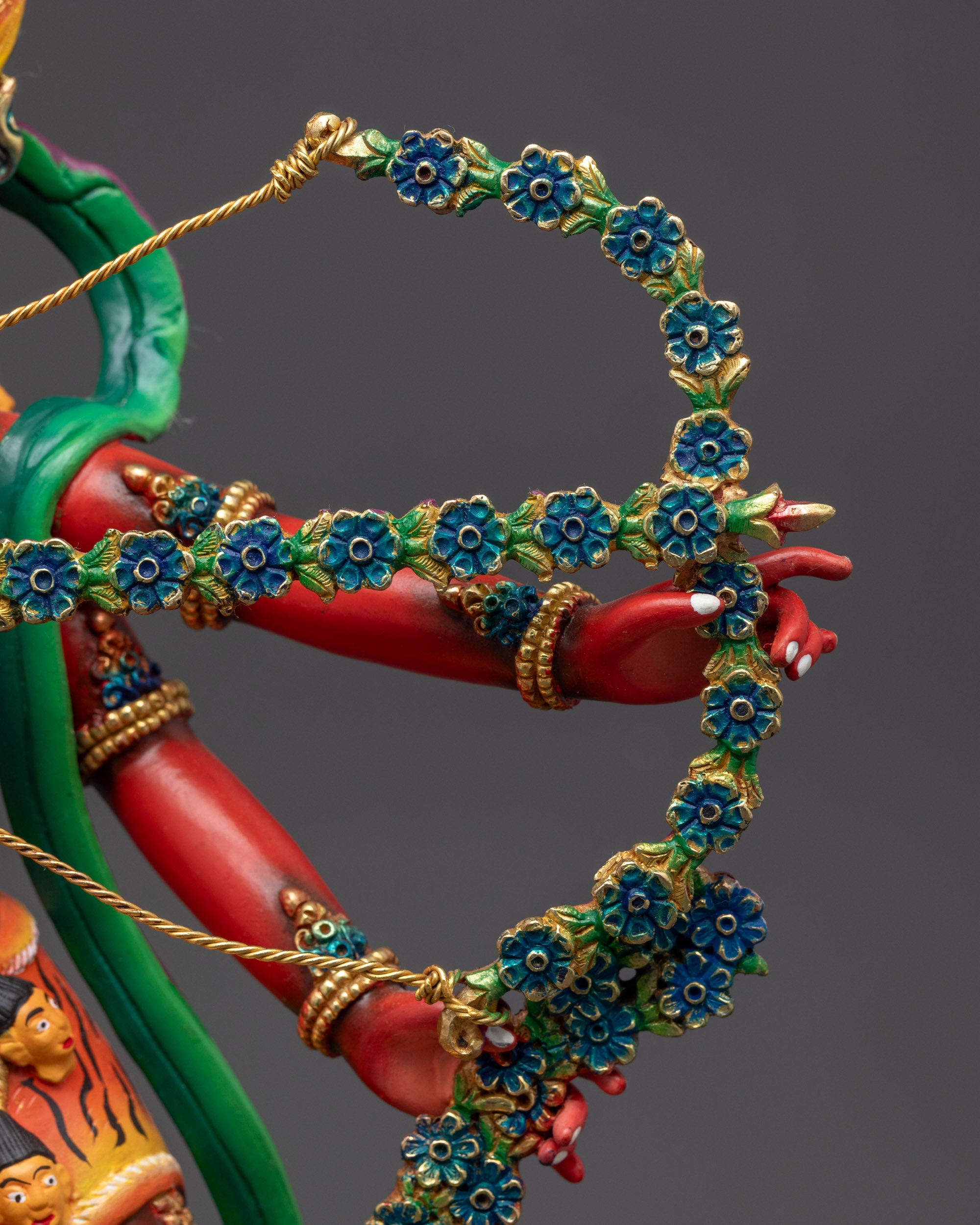 Traditional Red Kurukulla Sculpture | Handmade Goddess of Empowerment