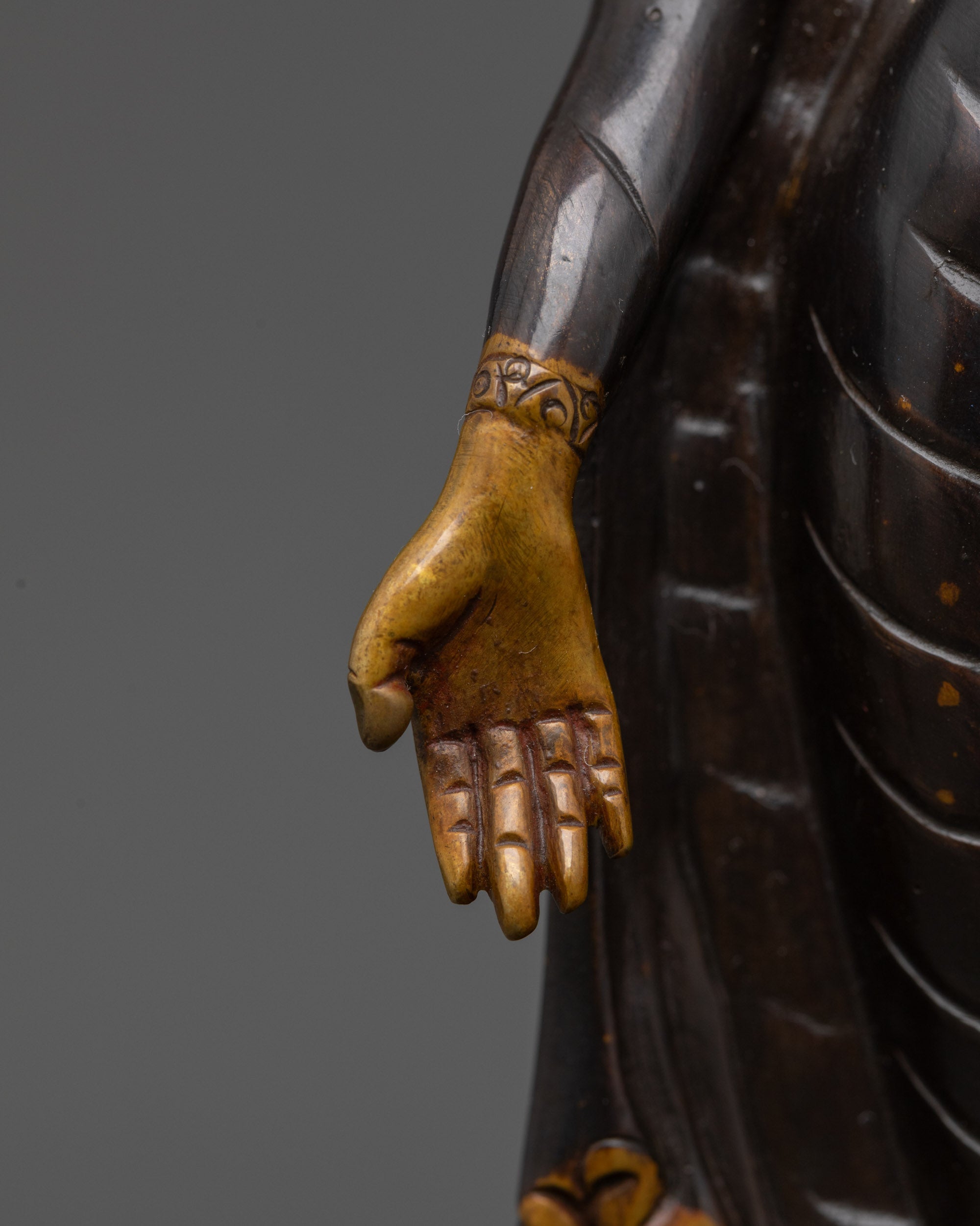 Standing Shakyamuni Buddha – Handmade Buddhist Altar Figure