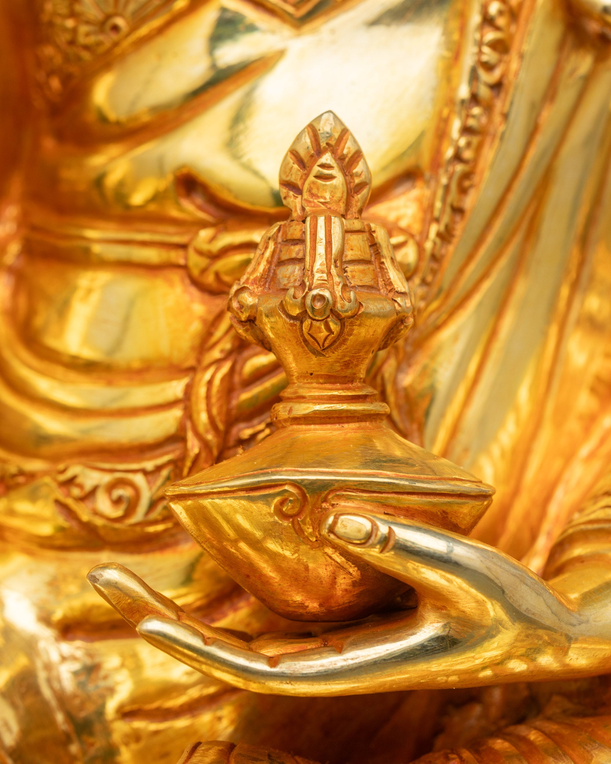 Sacred Guru Rinpoche (Padmasambhava) Statue | Vajrayana Buddhist Icon