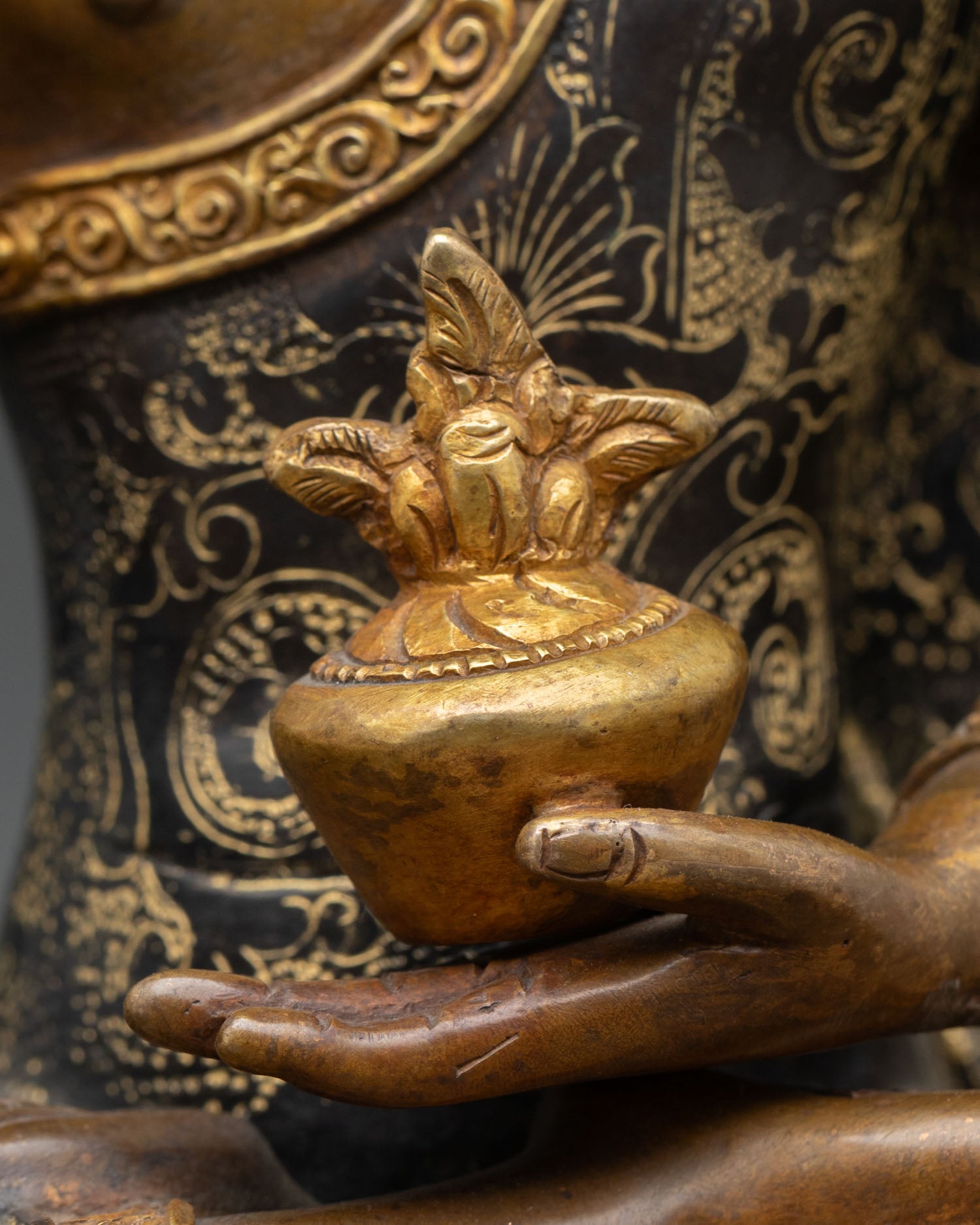 Nepalese Bhaisajyaguru – Copper Statue for Meditation or Altar