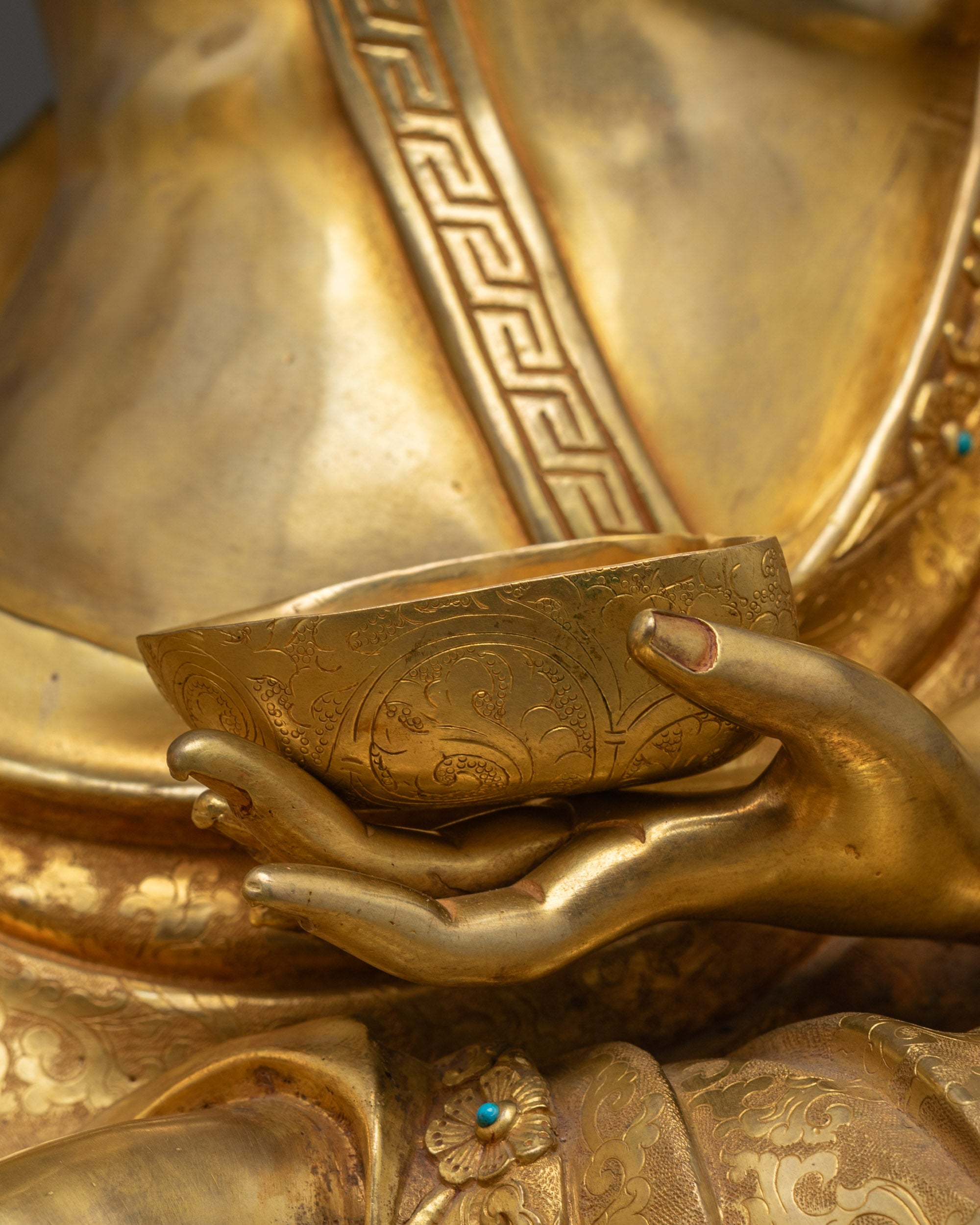 Exquisite Tibetan Yogi Milarepa Statue | Lost-Wax Casted Sculpture