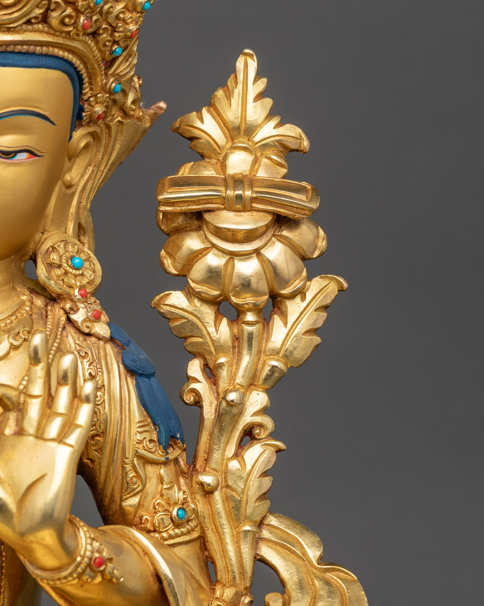 Manjushri Meditation Statue | Artisan-Crafted Spiritual Home Decor