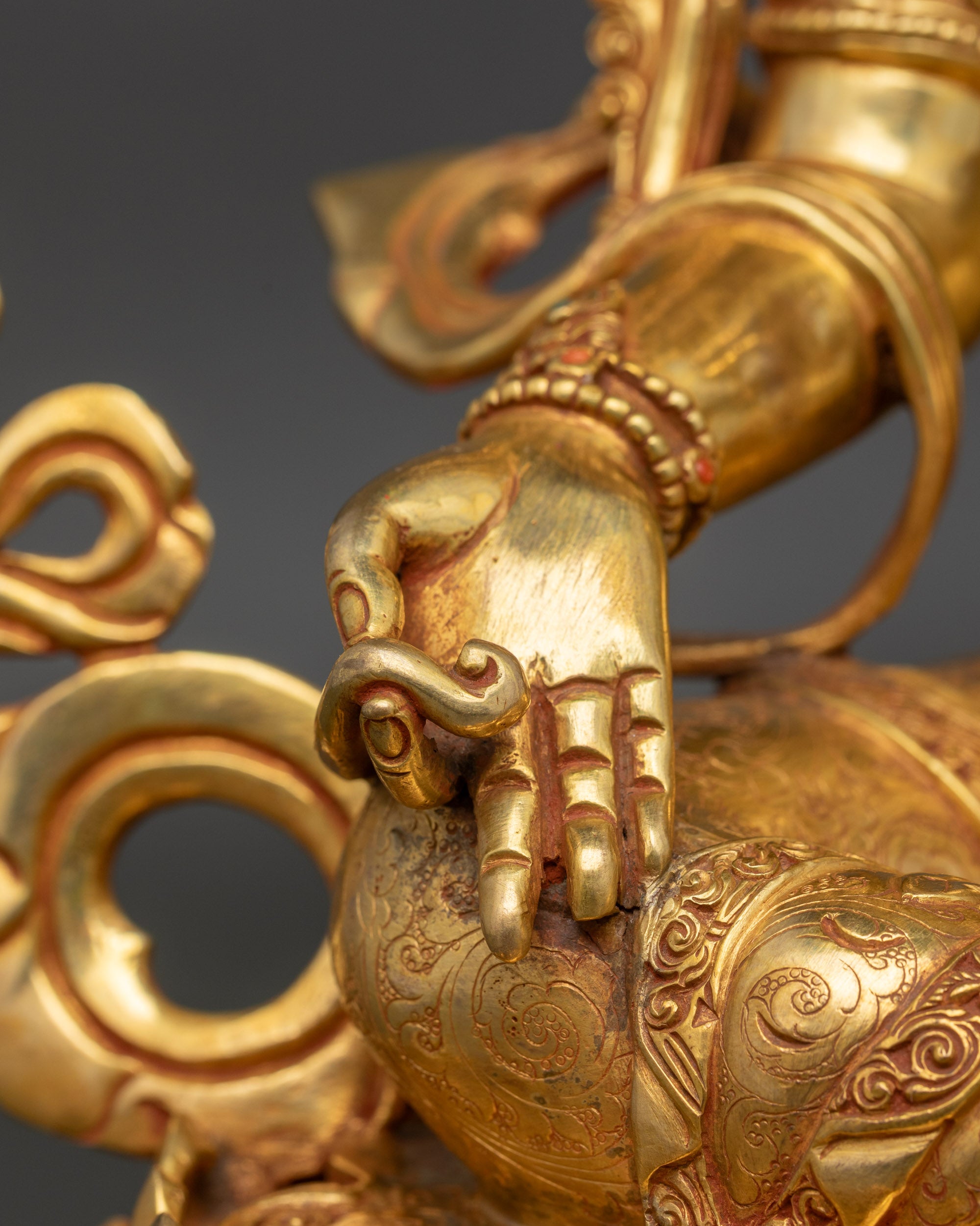 Blessed Green Tara Figurine | Handcrafted Nepalese Artwork