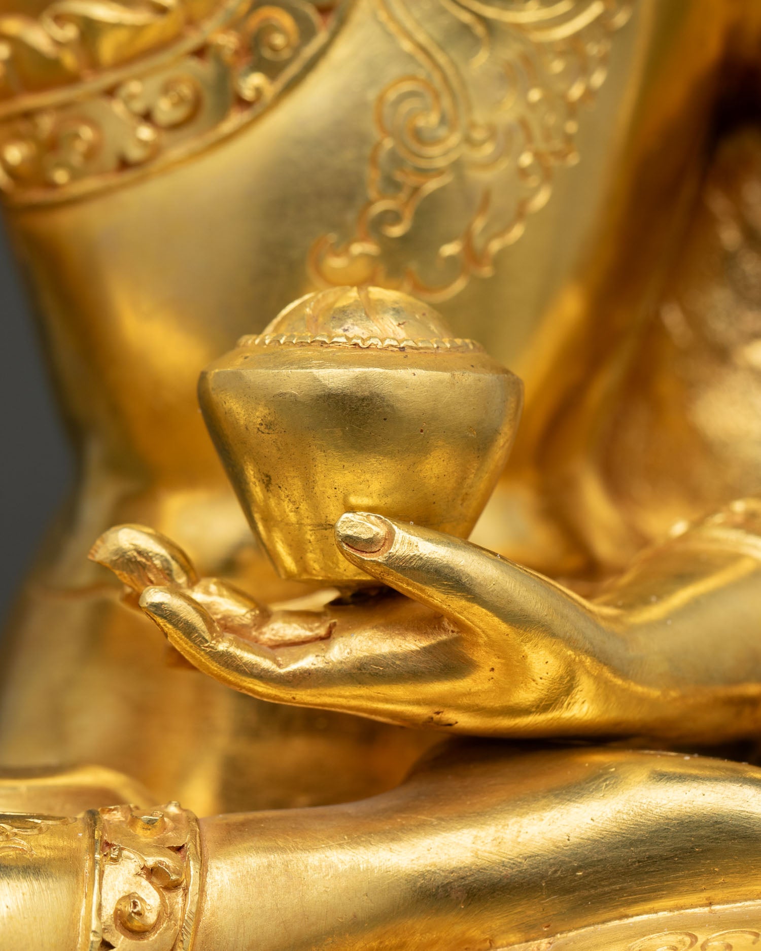 Tibetan Buddha Shakyamuni Statue | Handcrafted in Nepal