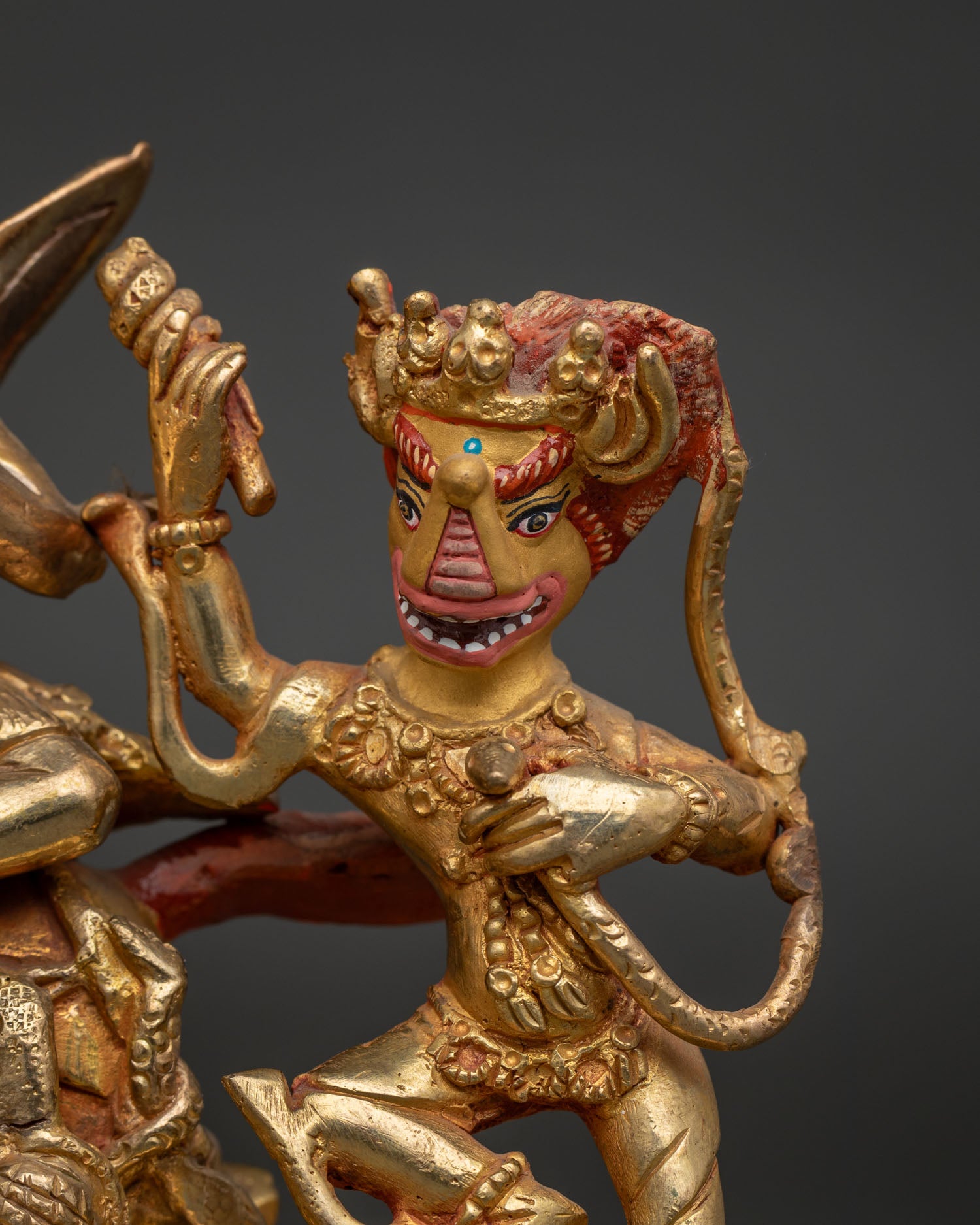 Glorious Goddess Palden Lhamo Sculpture | Nepalese Buddhist Artwork
