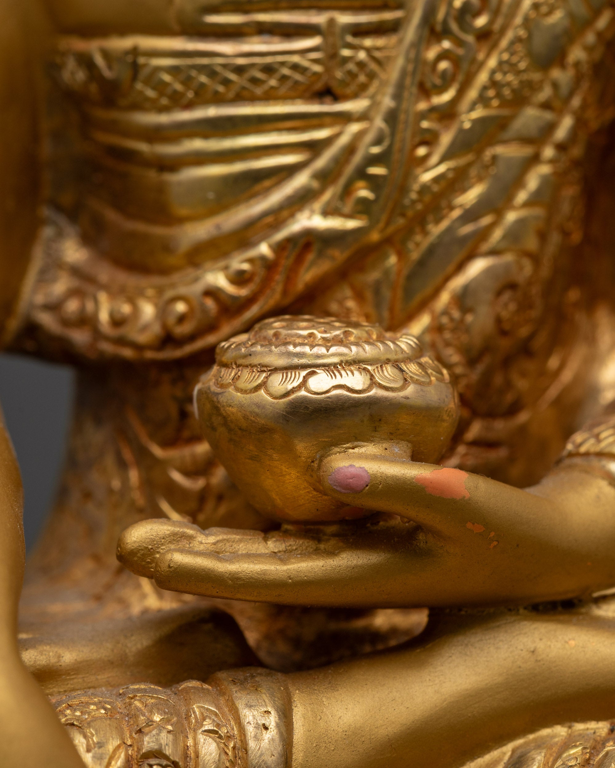 Meditating Shakyamuni Buddha Sculpture | Handcrafted Spiritual Decor