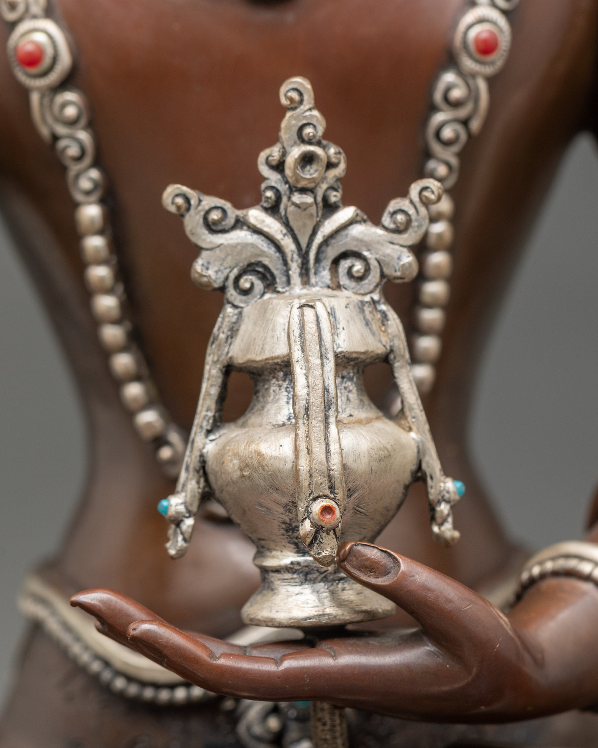 Oxidized Kshitigarbha Statue | Enlightenment Through Art and Faith