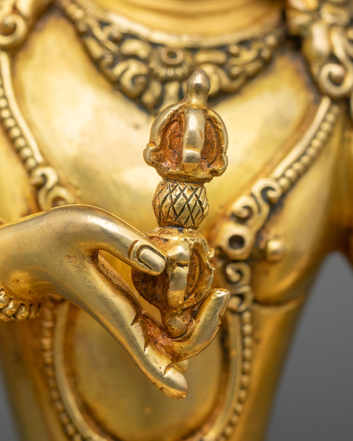 Vajrasattva | 24K Gold Statue by Newari Artisans