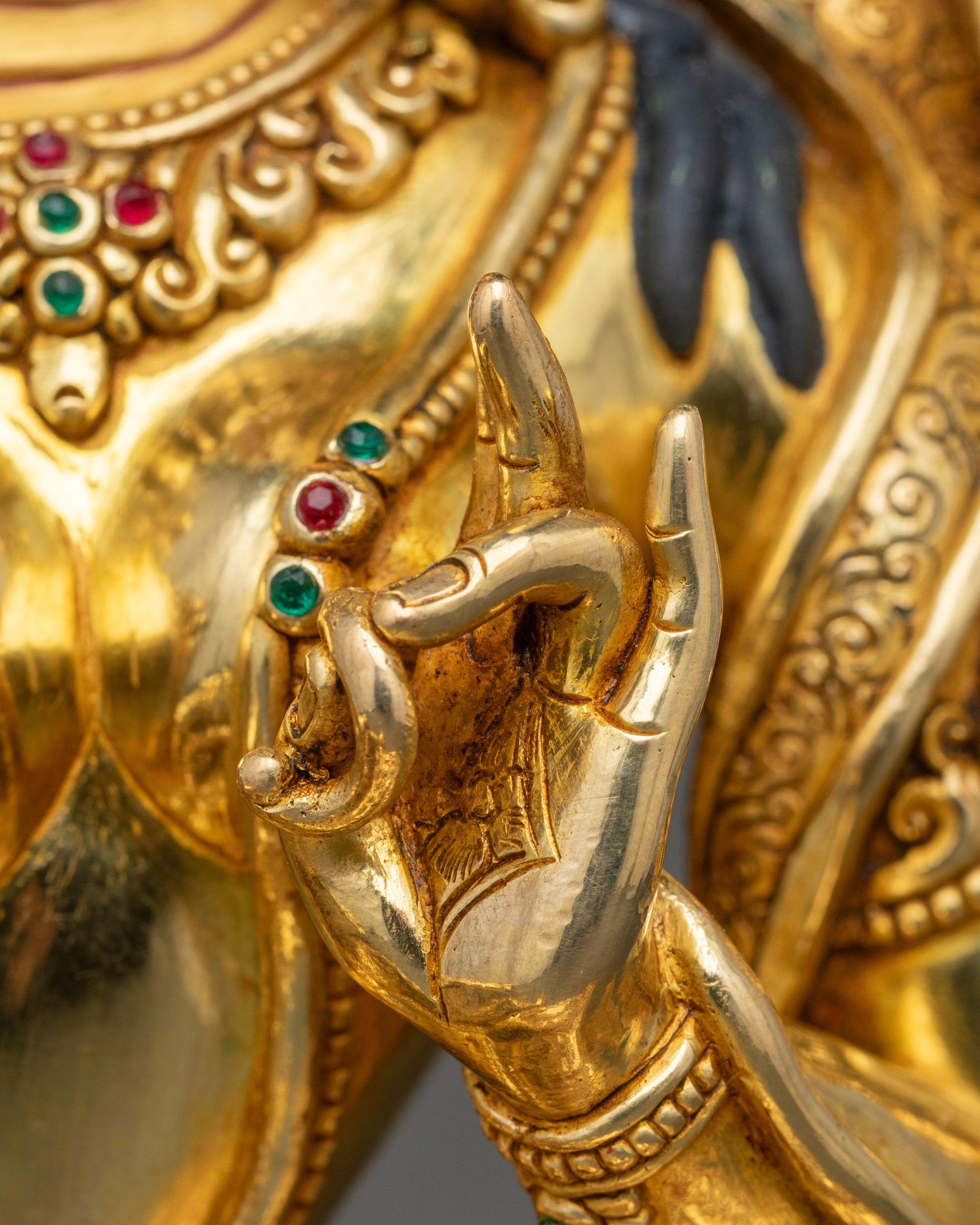 Premium Green Tara Statue for Meditation | Nepalese Craft for Devotion