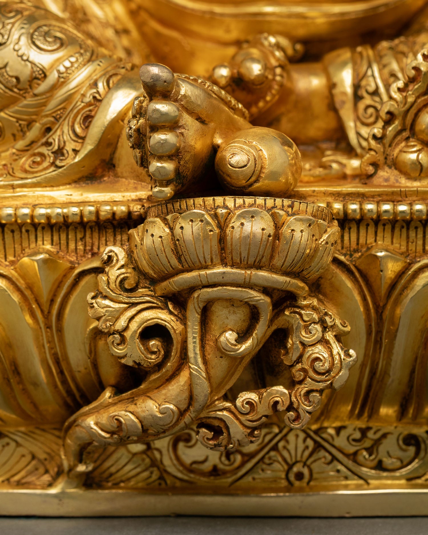 Dzambhala Statue | Hand-Carved Tibetan God of Wealth