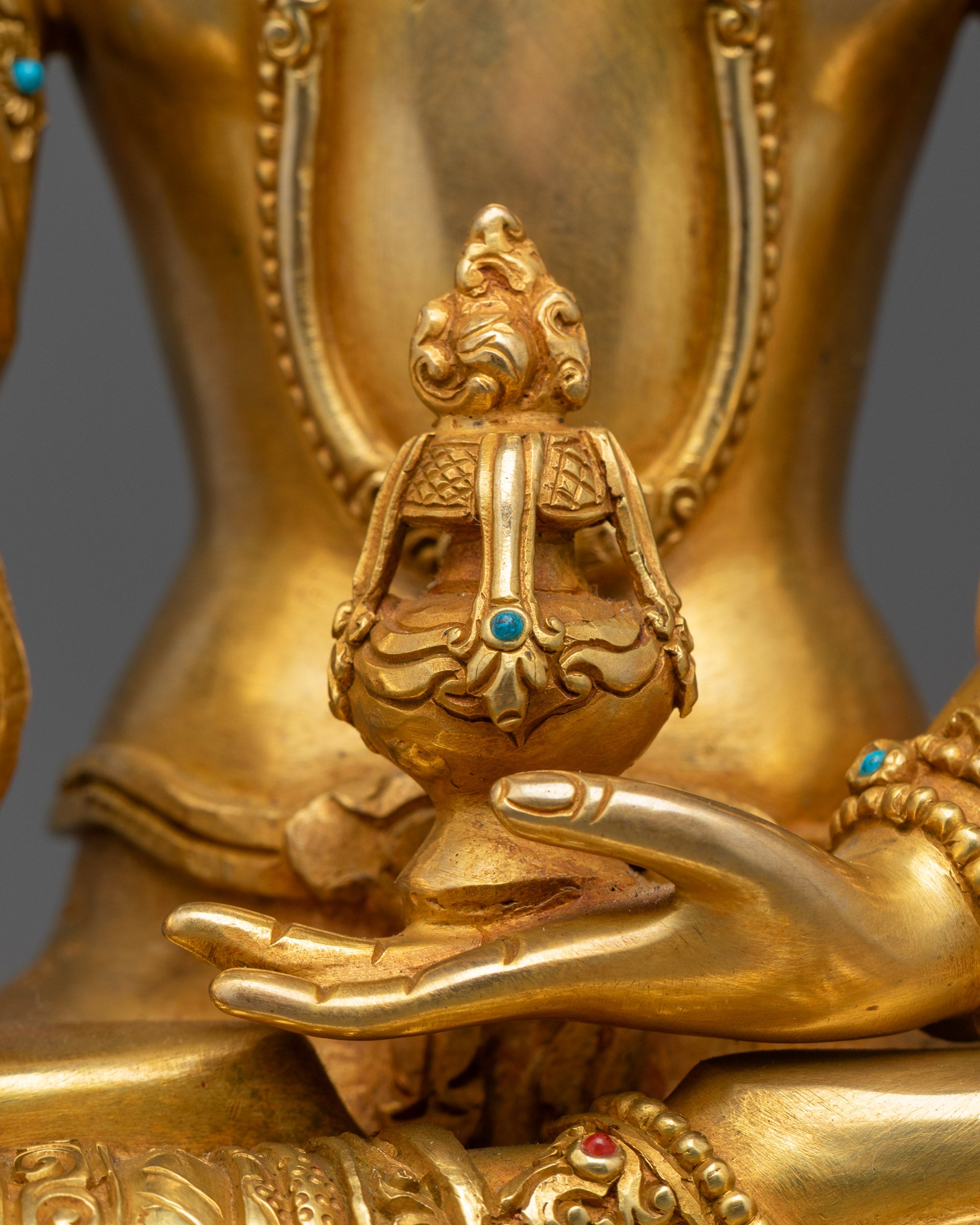 Bodhisattva Jizo Ksitigarbha Statue | Traditional Nepalese Handicraft