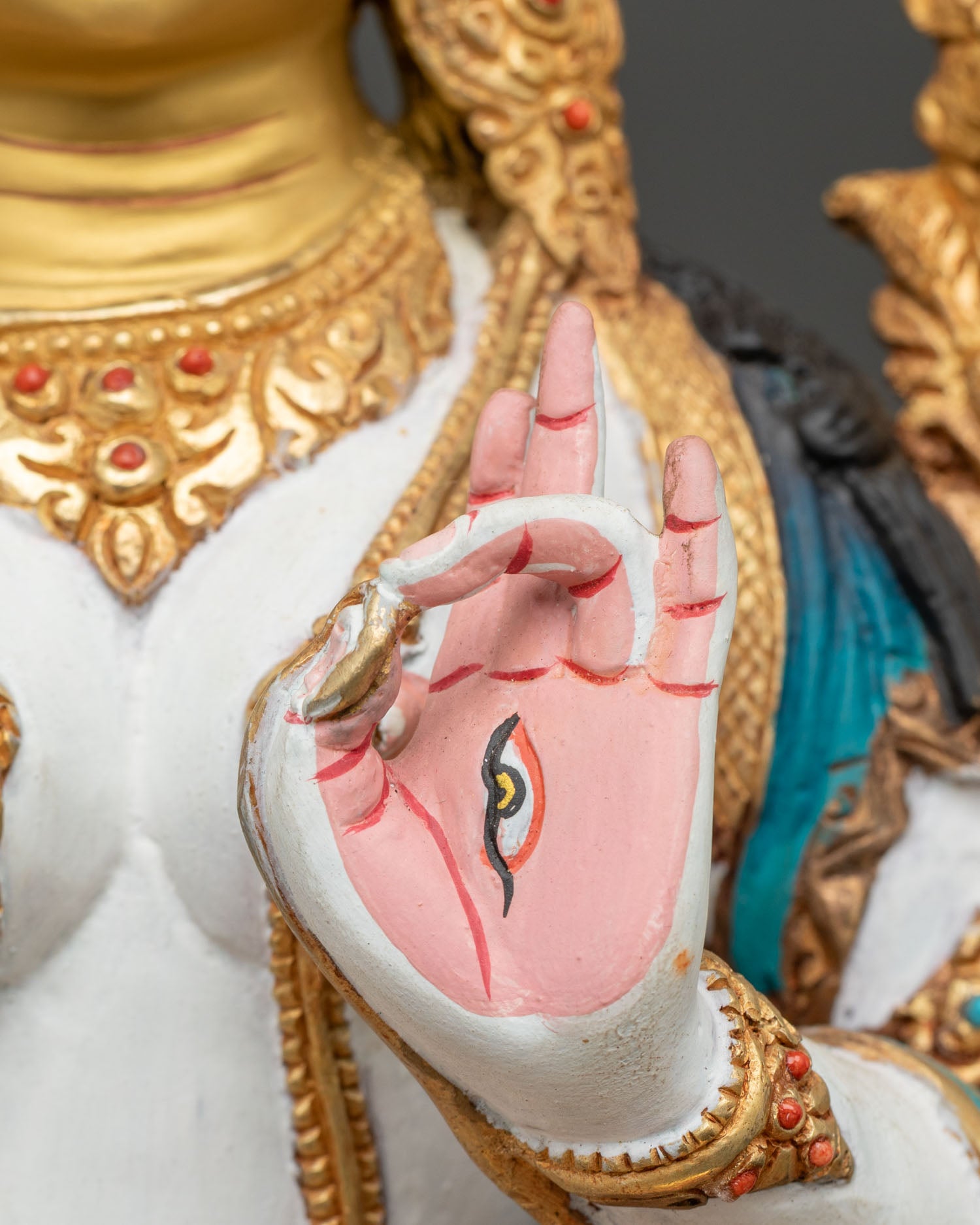 White Tara Statue | Handmade Buddhist Altar Figurine