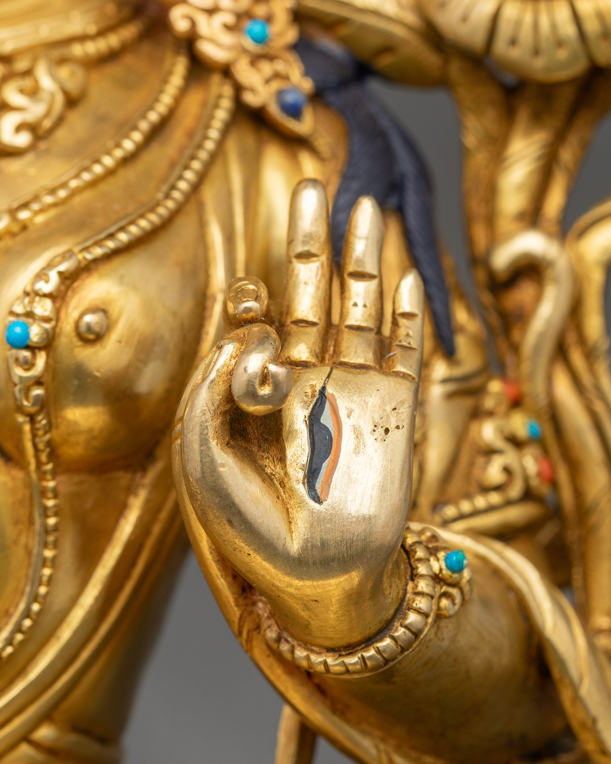 Handcrafted White Tara Statue | Nepalese Sculpture for Sacred Spaces