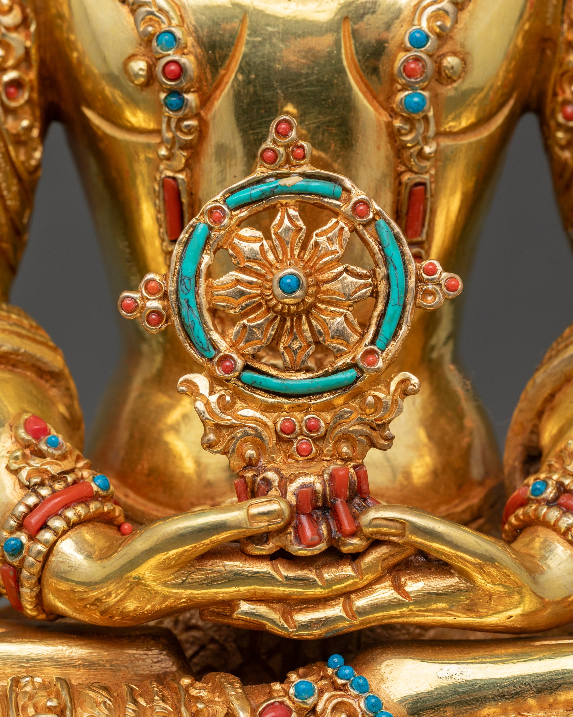 Premium Vairocana Buddha Statue | Traditional Spiritual Artwork