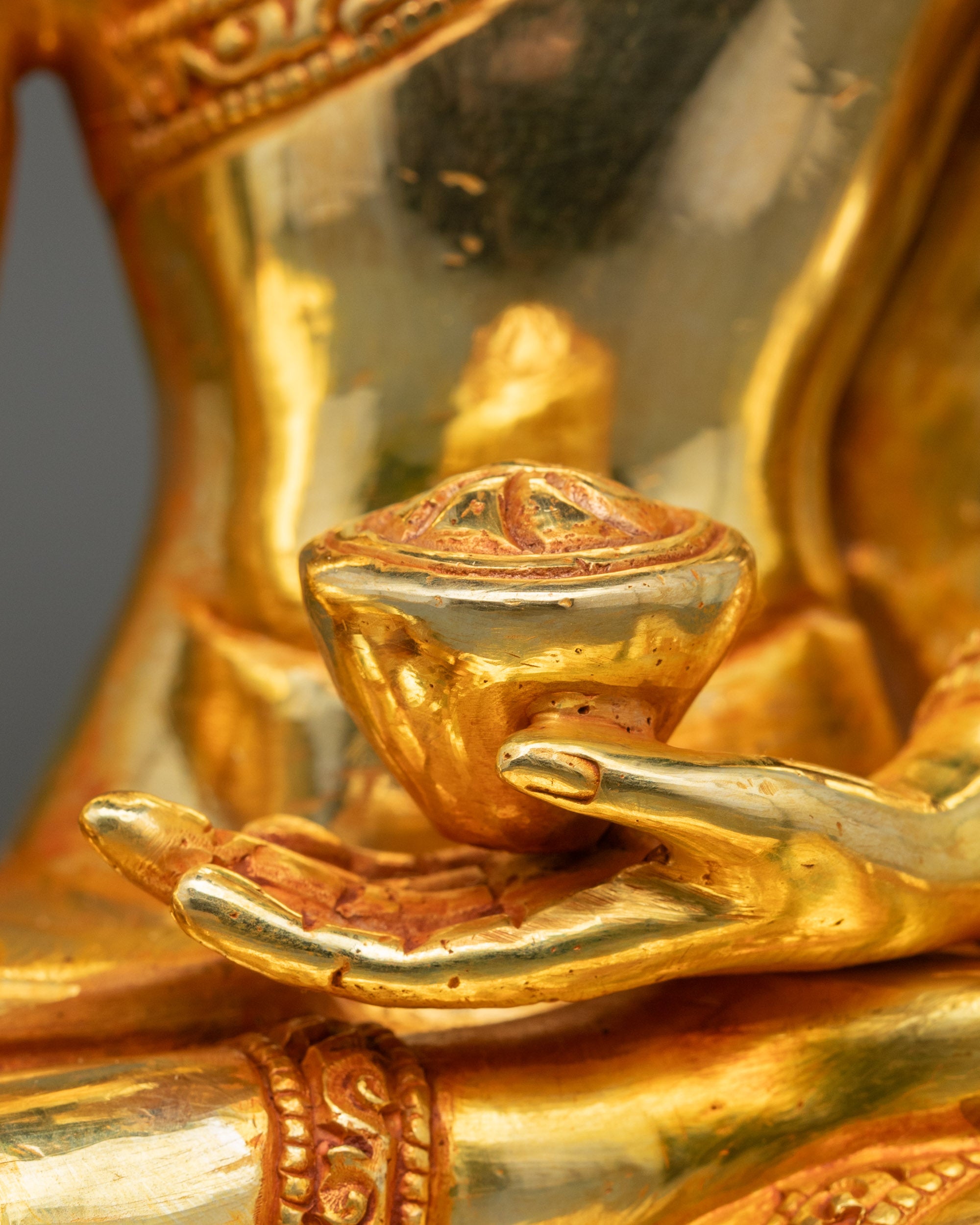 Shakyamuni Buddha Statue | Handcrafted 24K Gold-Gilded Nepalese Artwork