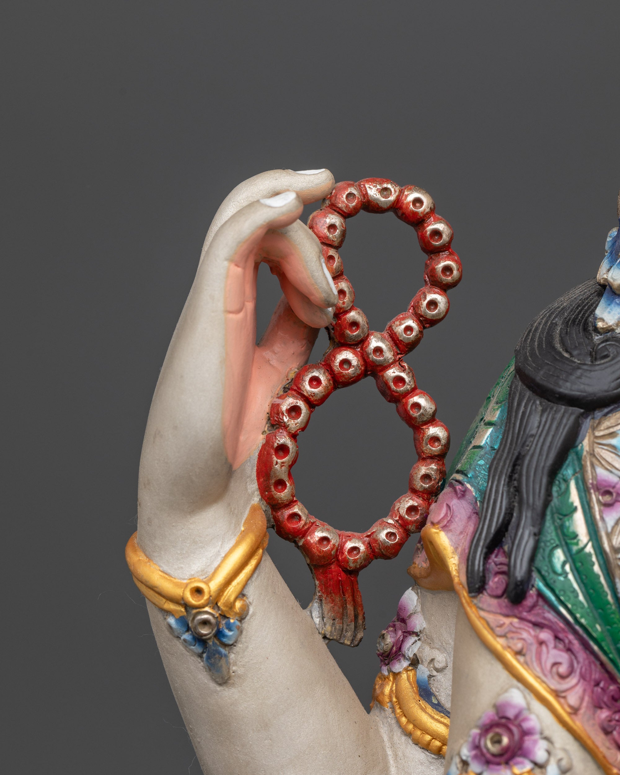 Premium Chenrezig Statue | Beautifully Painted Avalokiteshvara Idol