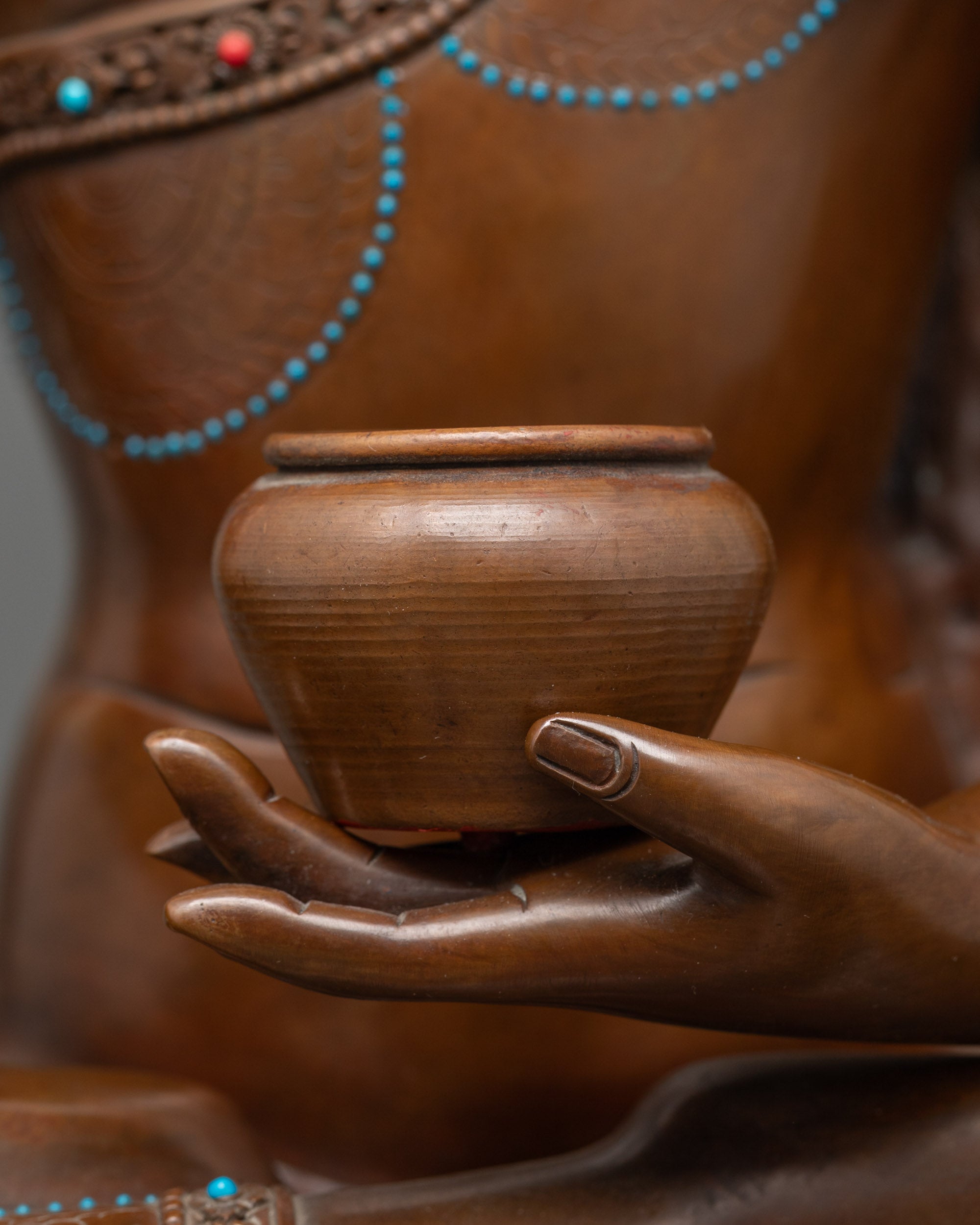 Shakyamuni Buddha Statue- 18” Tibetan Copper Meditation Sculpture