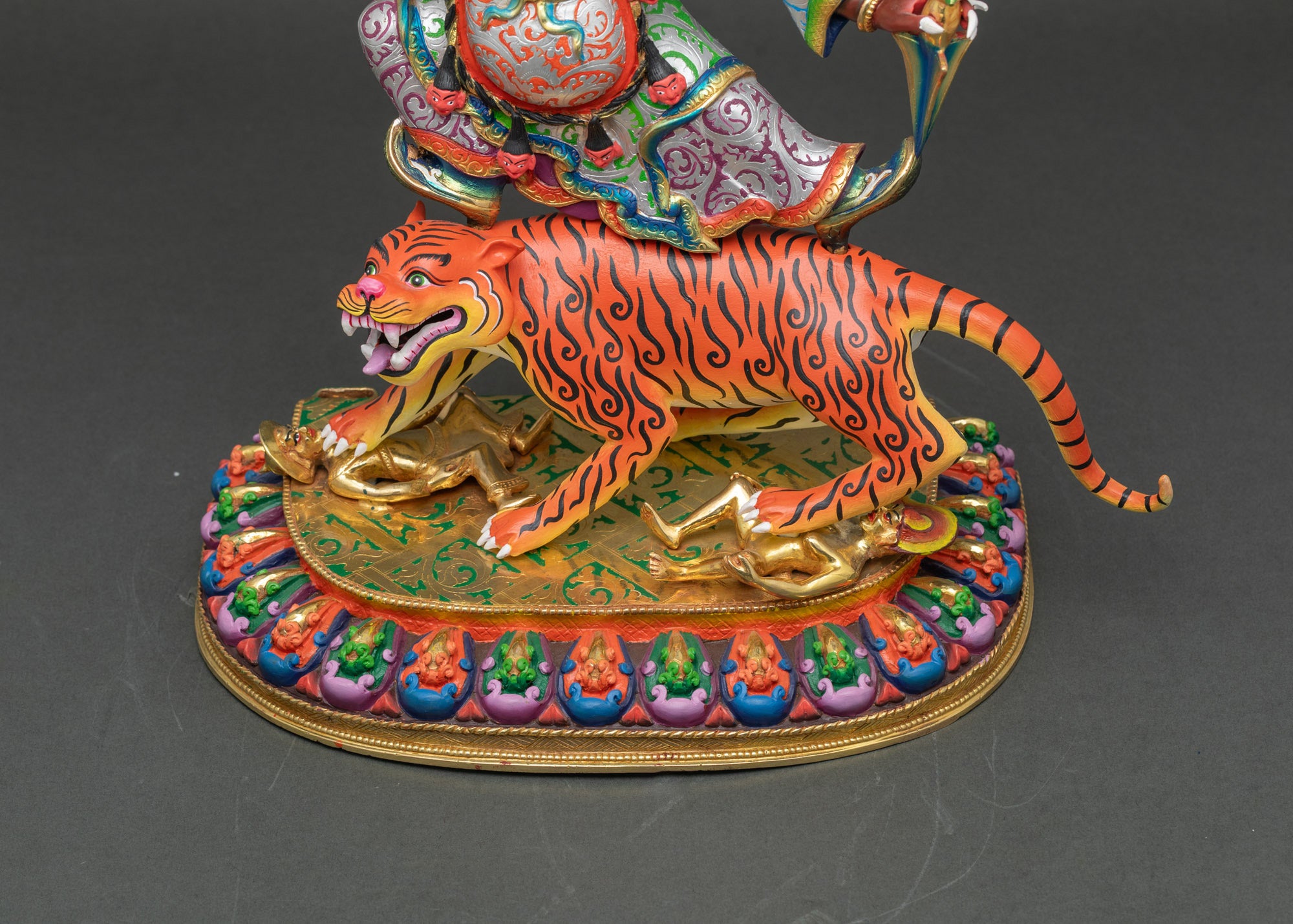 Vibrant Dorje Drolo Statue | Padmasambhava Wrathful Form Artwork