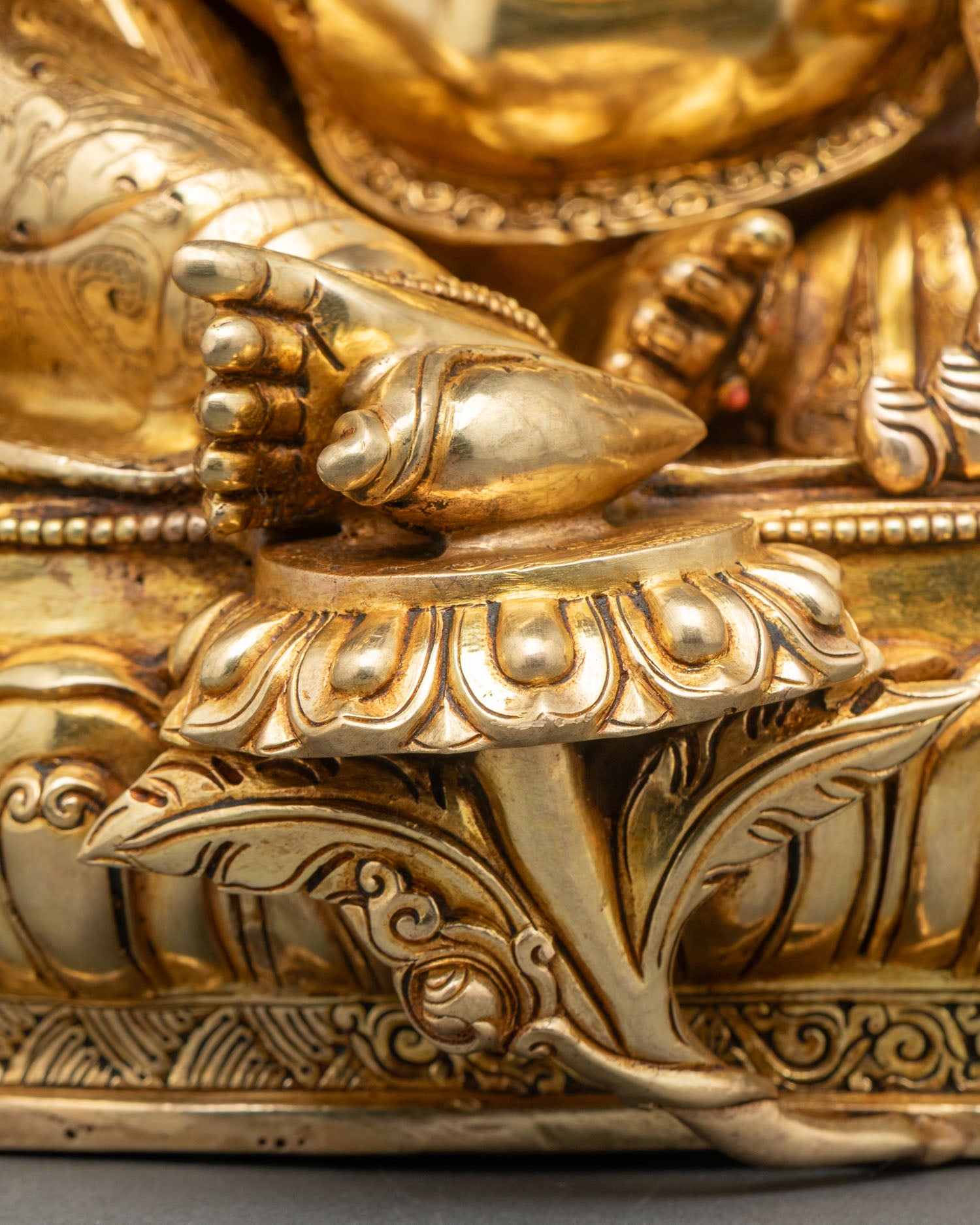 Green Dzambhala Statue | Buddhist Wealth Deity