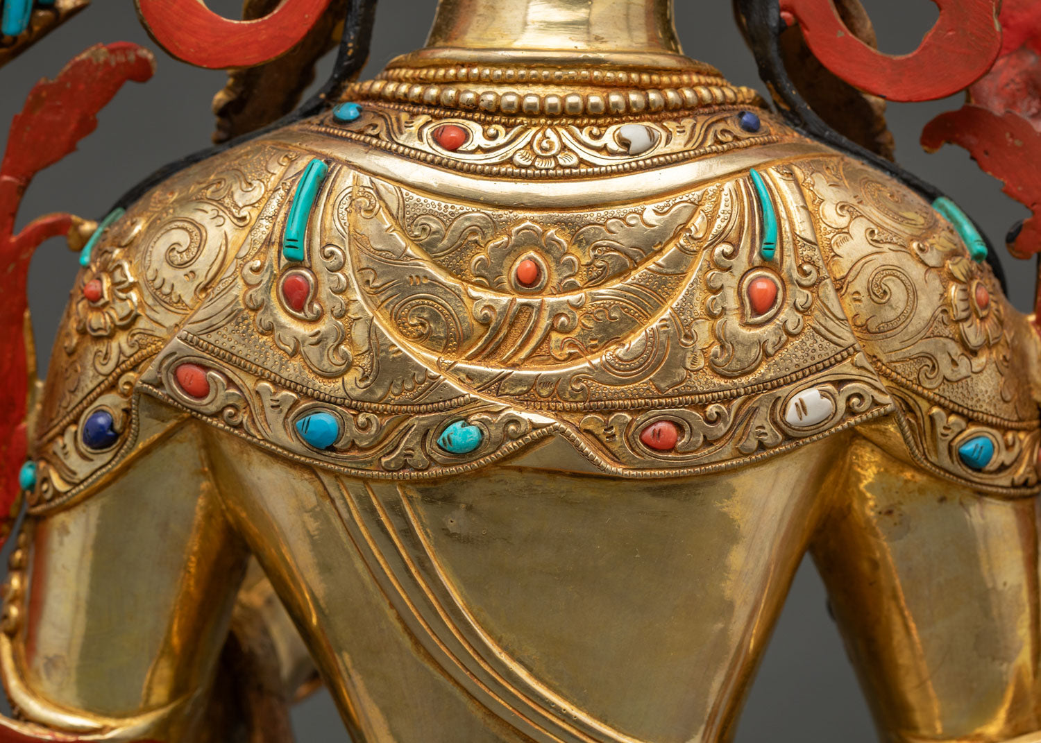 Large Green Tara Statue | Nepalese Lost-Wax Crafted Art