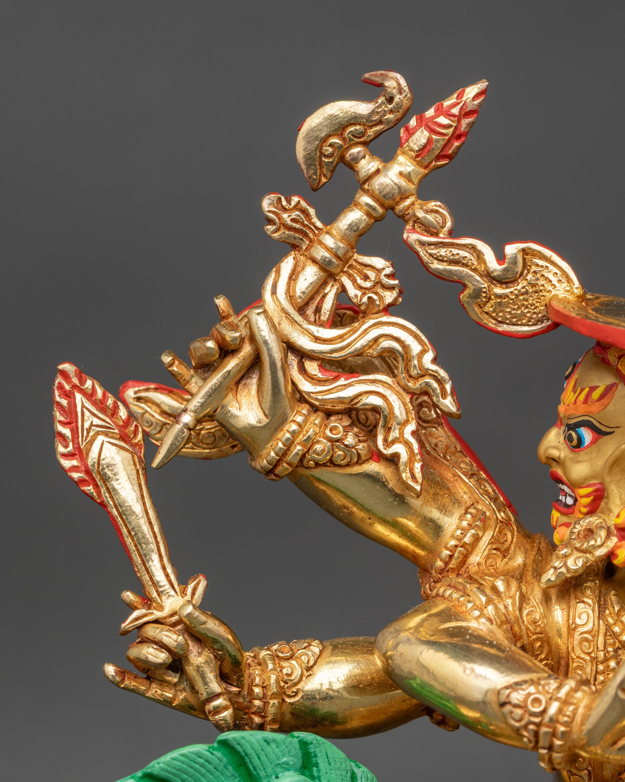 Wrathful Pehar Gyalpo Statue | Tibetan Buddhist Dharma Protector