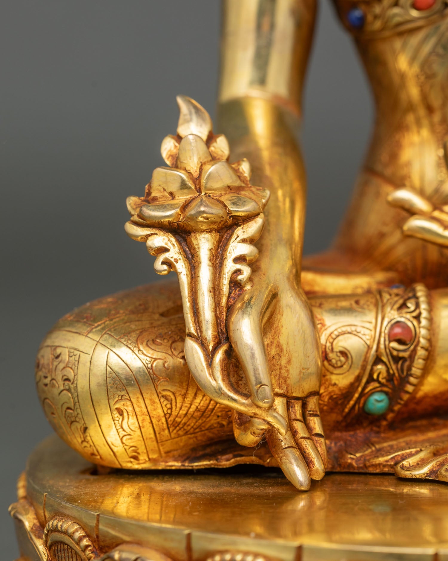 Three Buddha Sculpture Set – Handmade Meditation Altar Figures