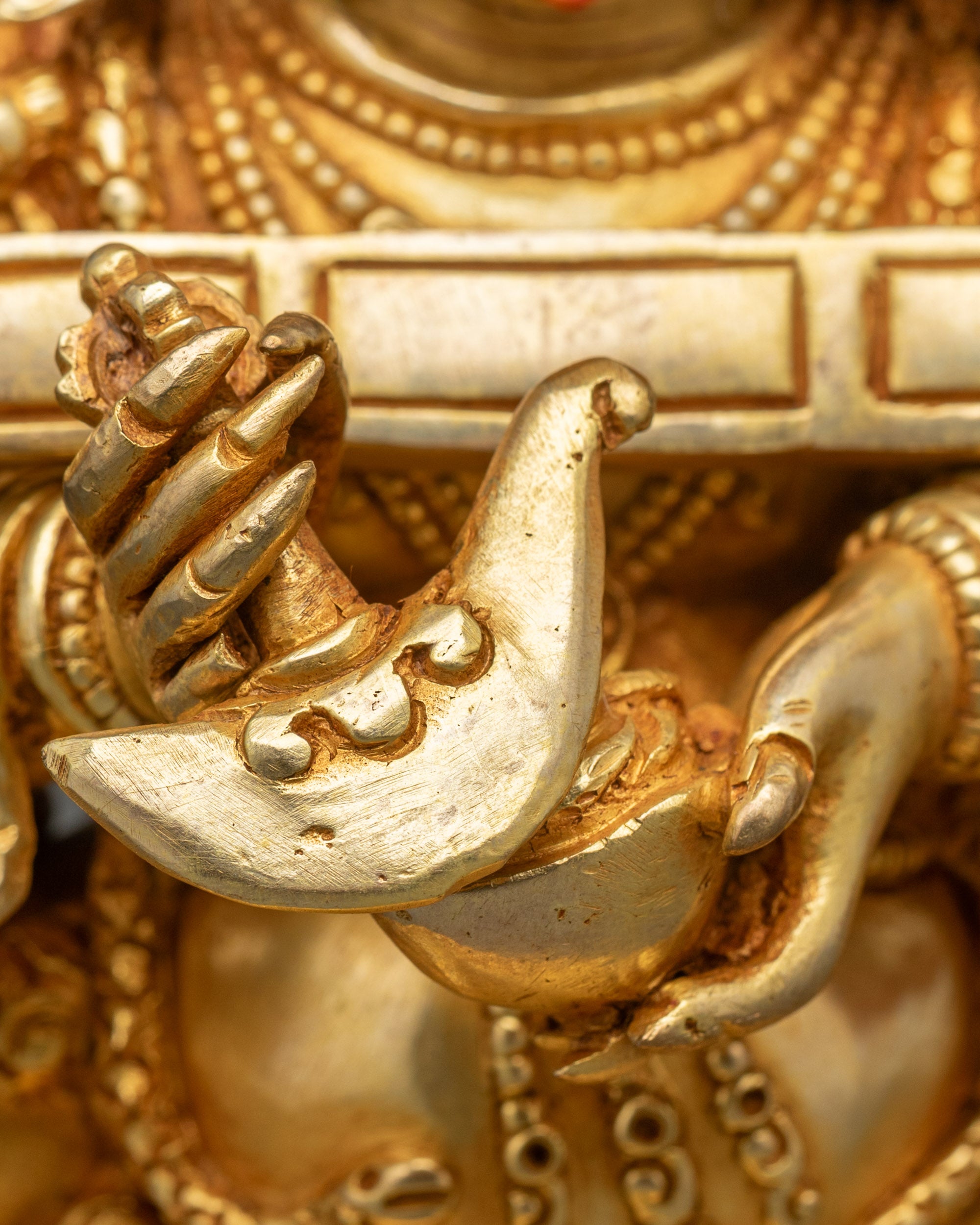 Authentic Shakya Mahakala Statue | Tibetan Buddhist Protector Figure