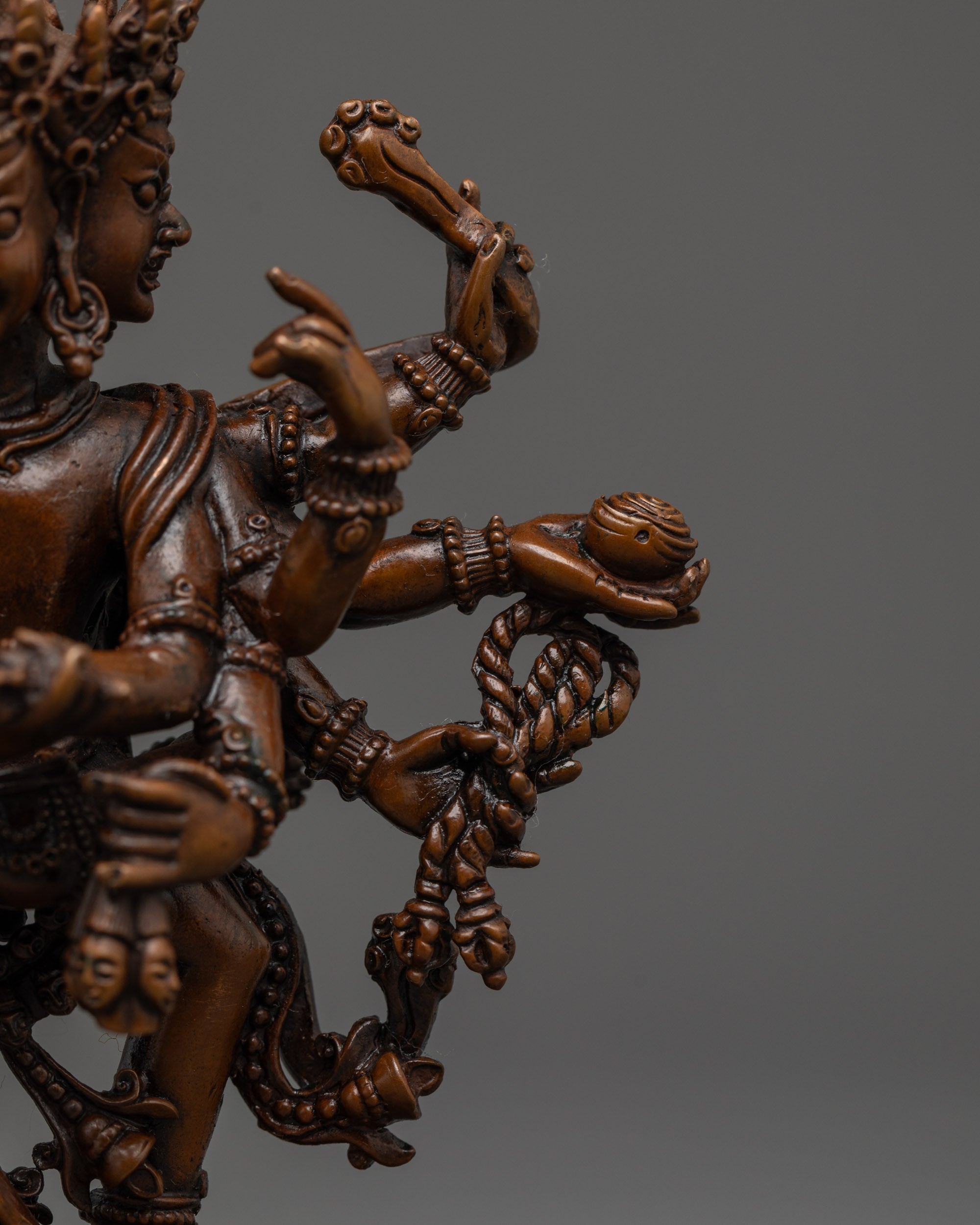 Authentic Chakrasamvara Statue | Machine-Crafted Buddhist Sculpture