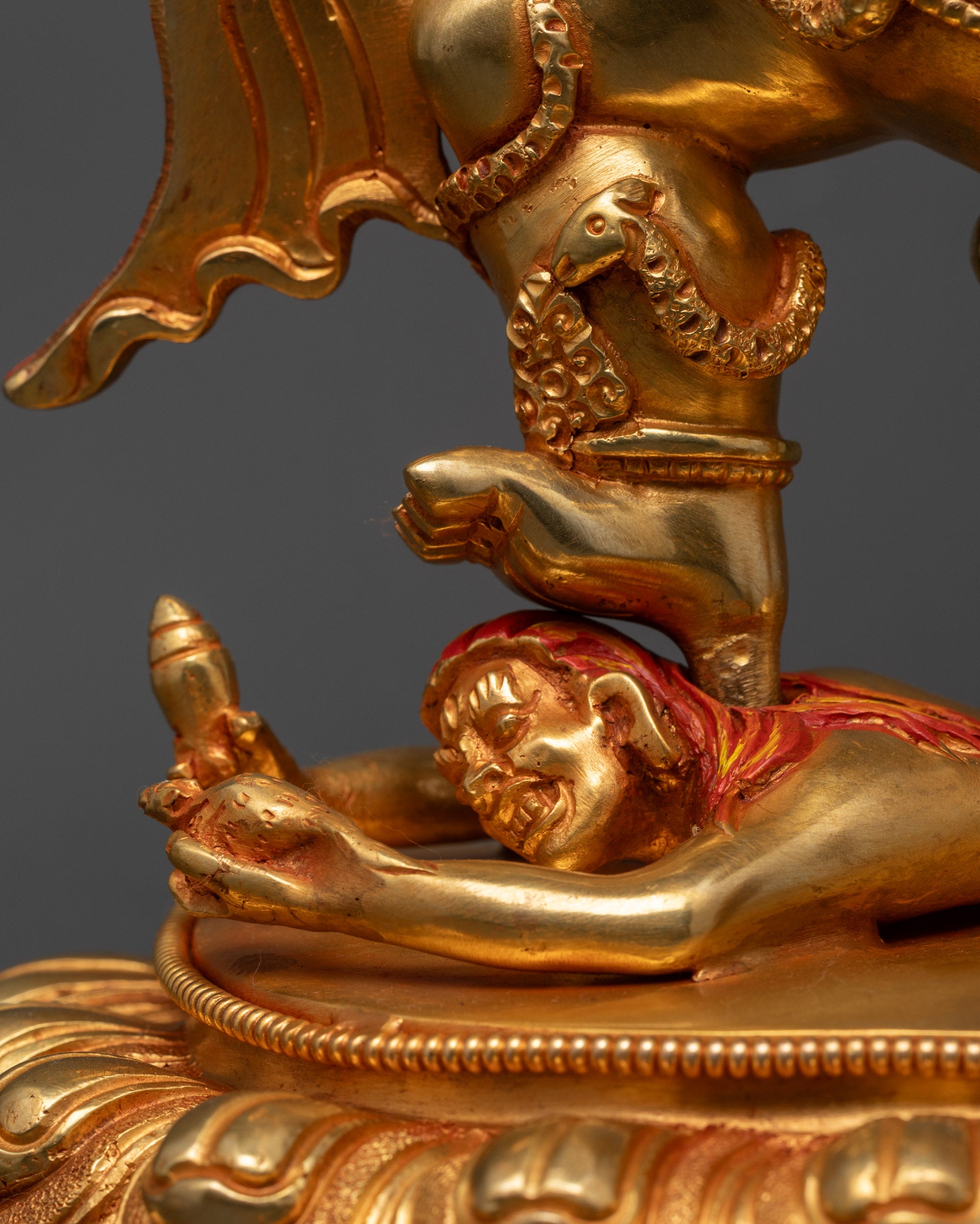 Tibetan Wealth Deity Black Dzambhala Statue