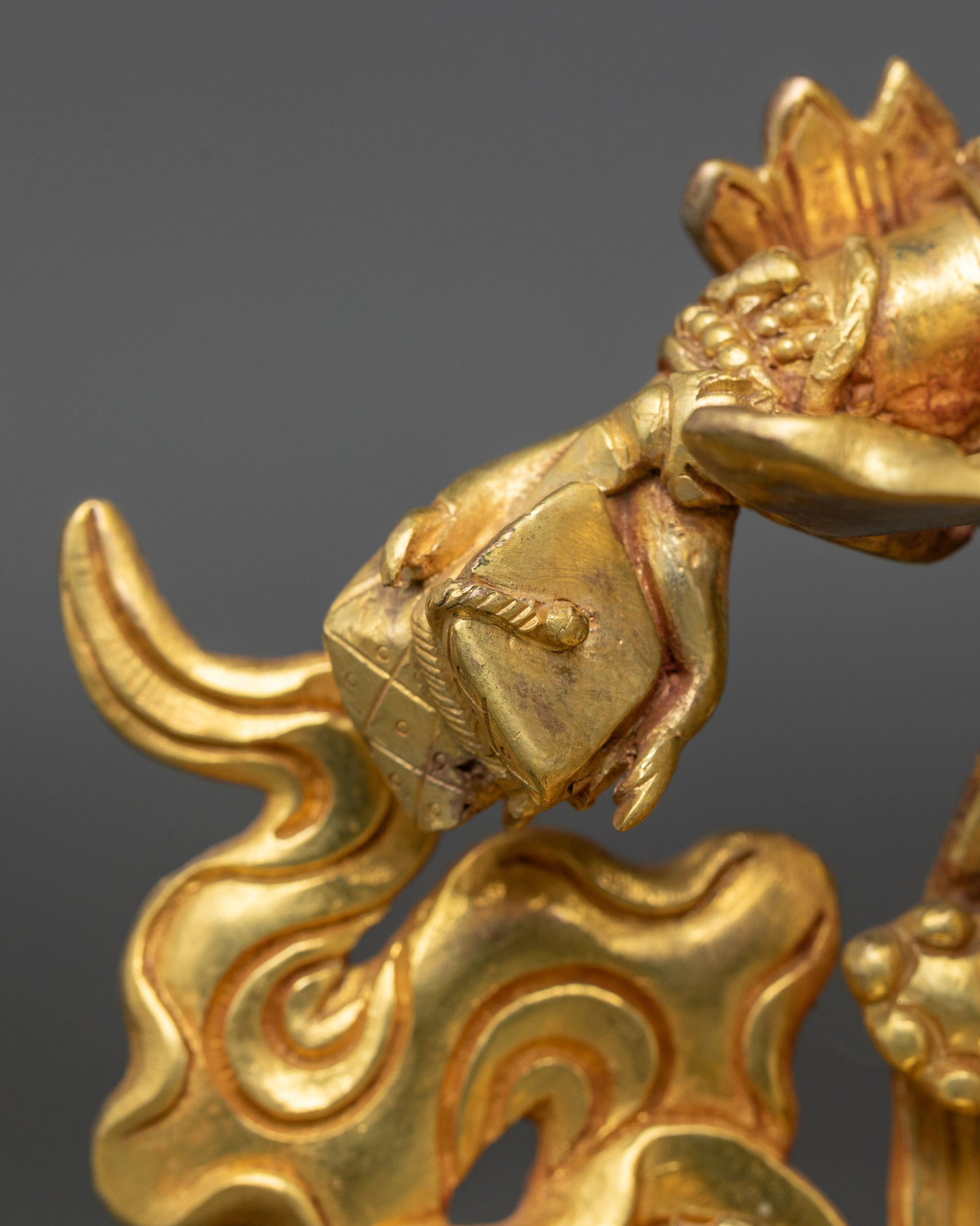Six Armed Mahakala Statue- Handmade Buddhist Dharma Protector