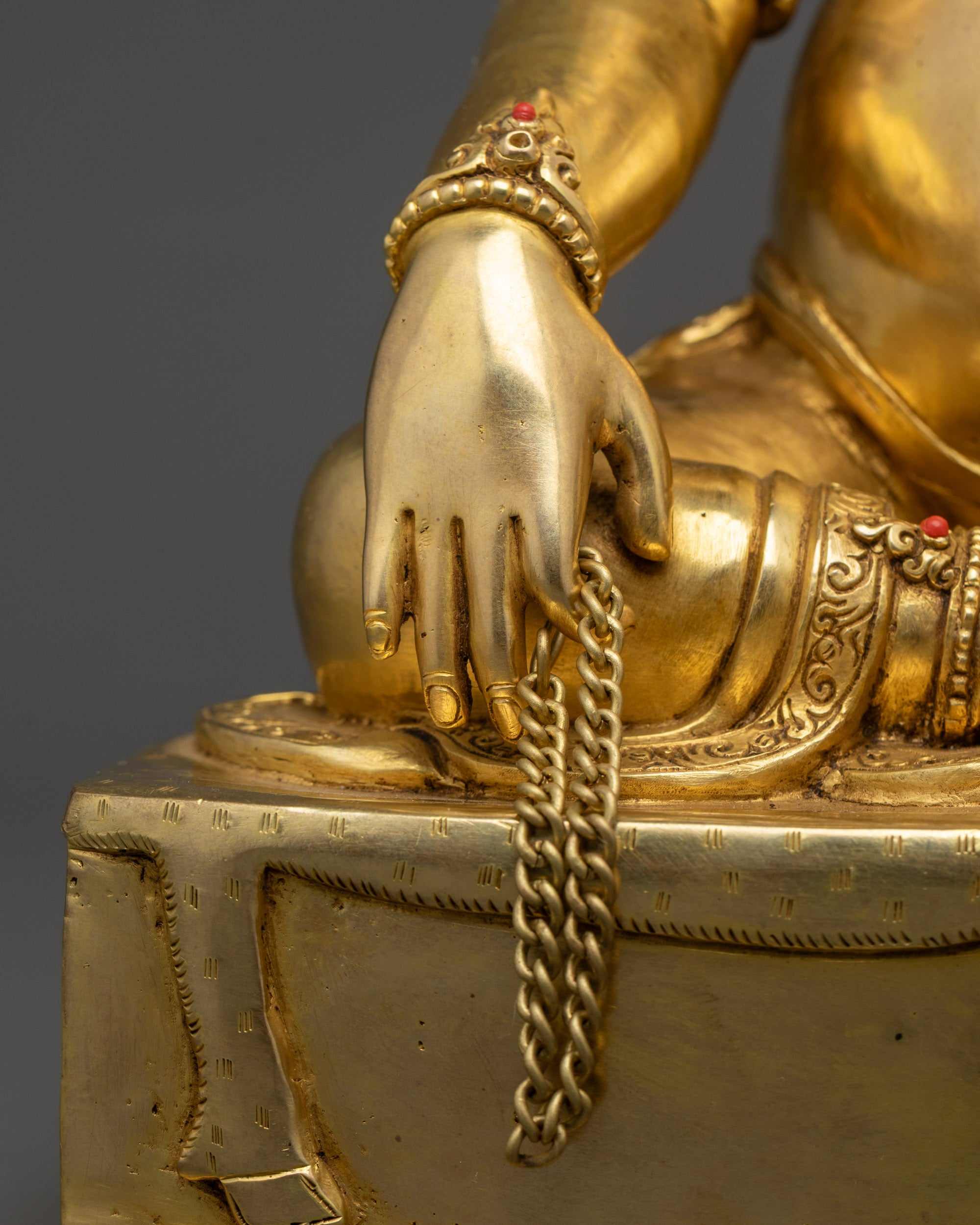 Premium Thangtong Gyalpo Statue | 24K Gold Gilded Mahasiddha Sculpture