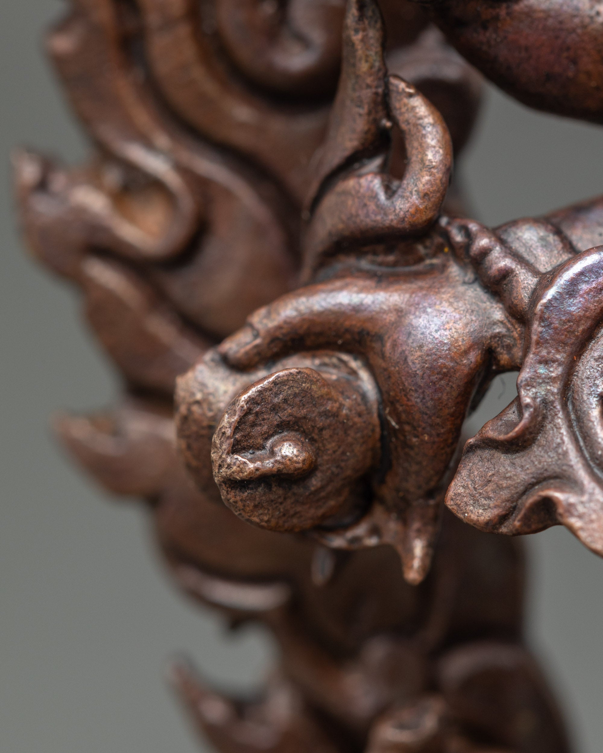 White Mahakala Statue | Dharma Protector Art from Nepal