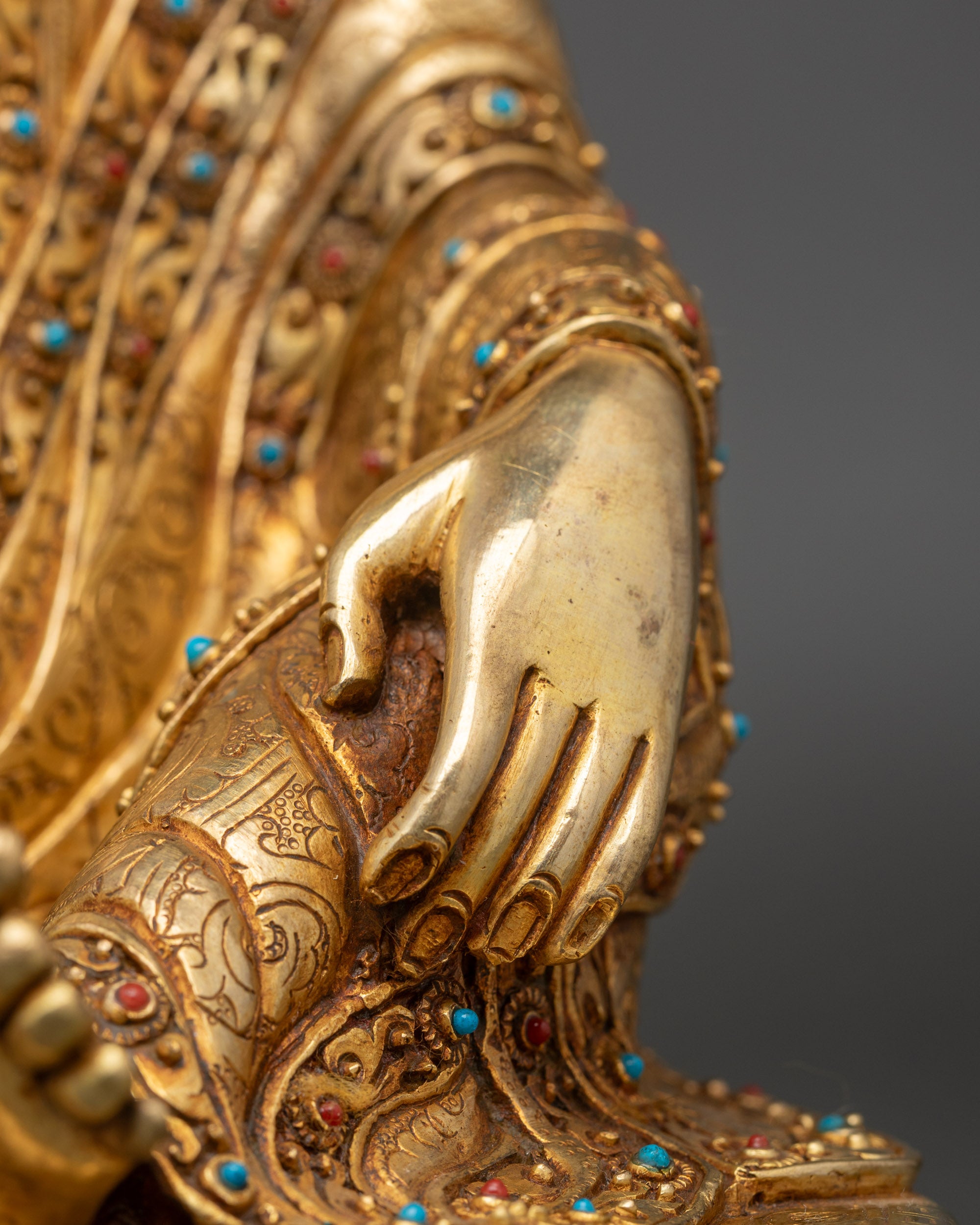 High-quality Guru Santaraksita Sculpture | Nepalese Traditional Art