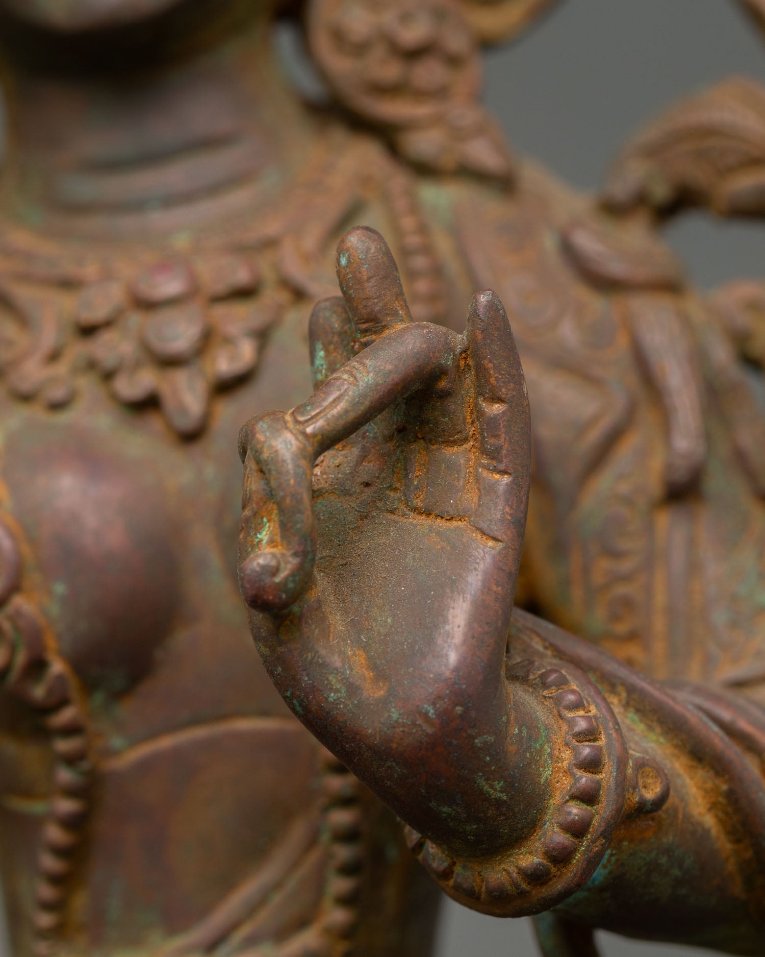 Handmade Green Tara Statue | The Compassionate Mother Tara